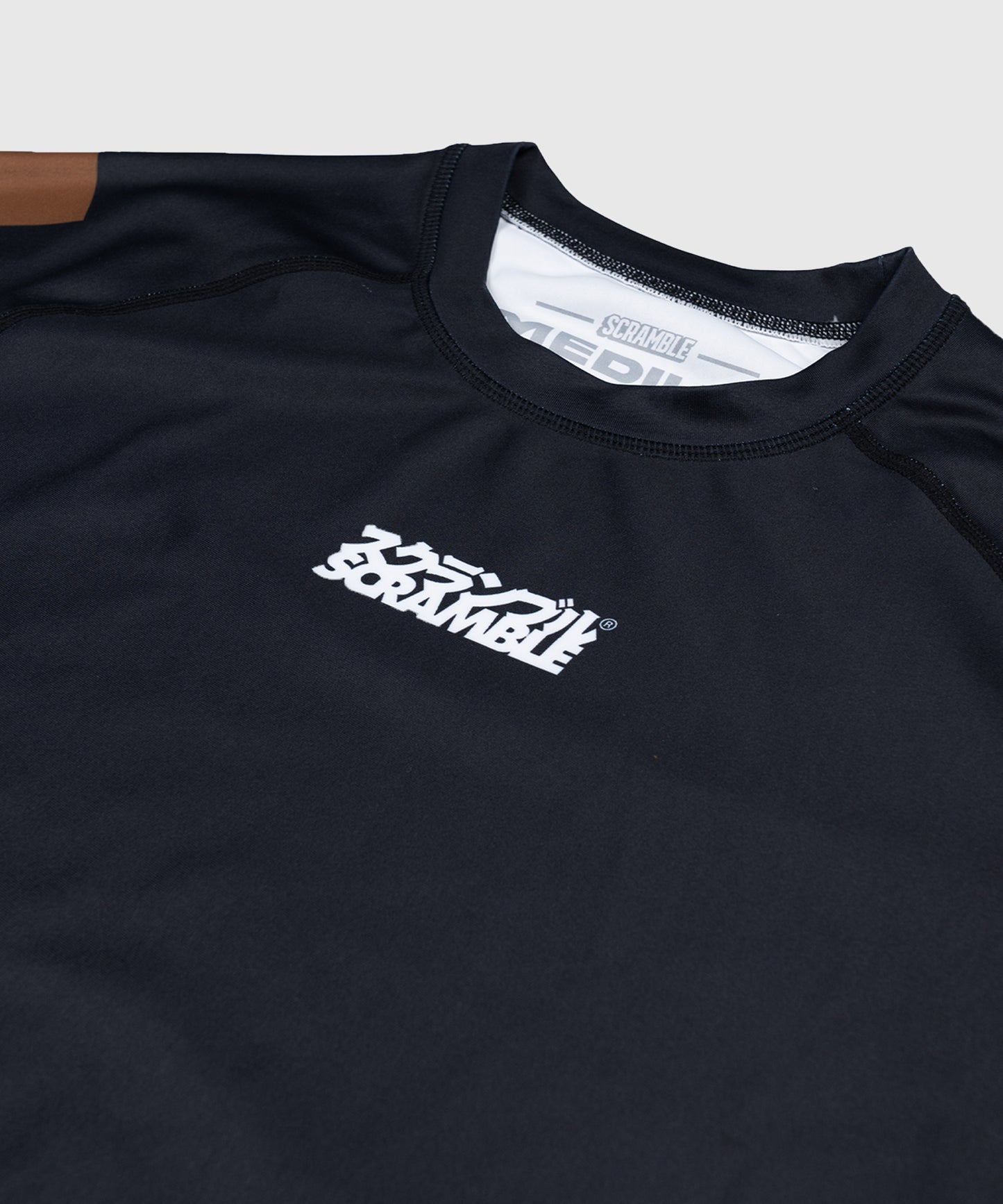 Scramble Ranked Rashguard de Manga Corta - Marrón