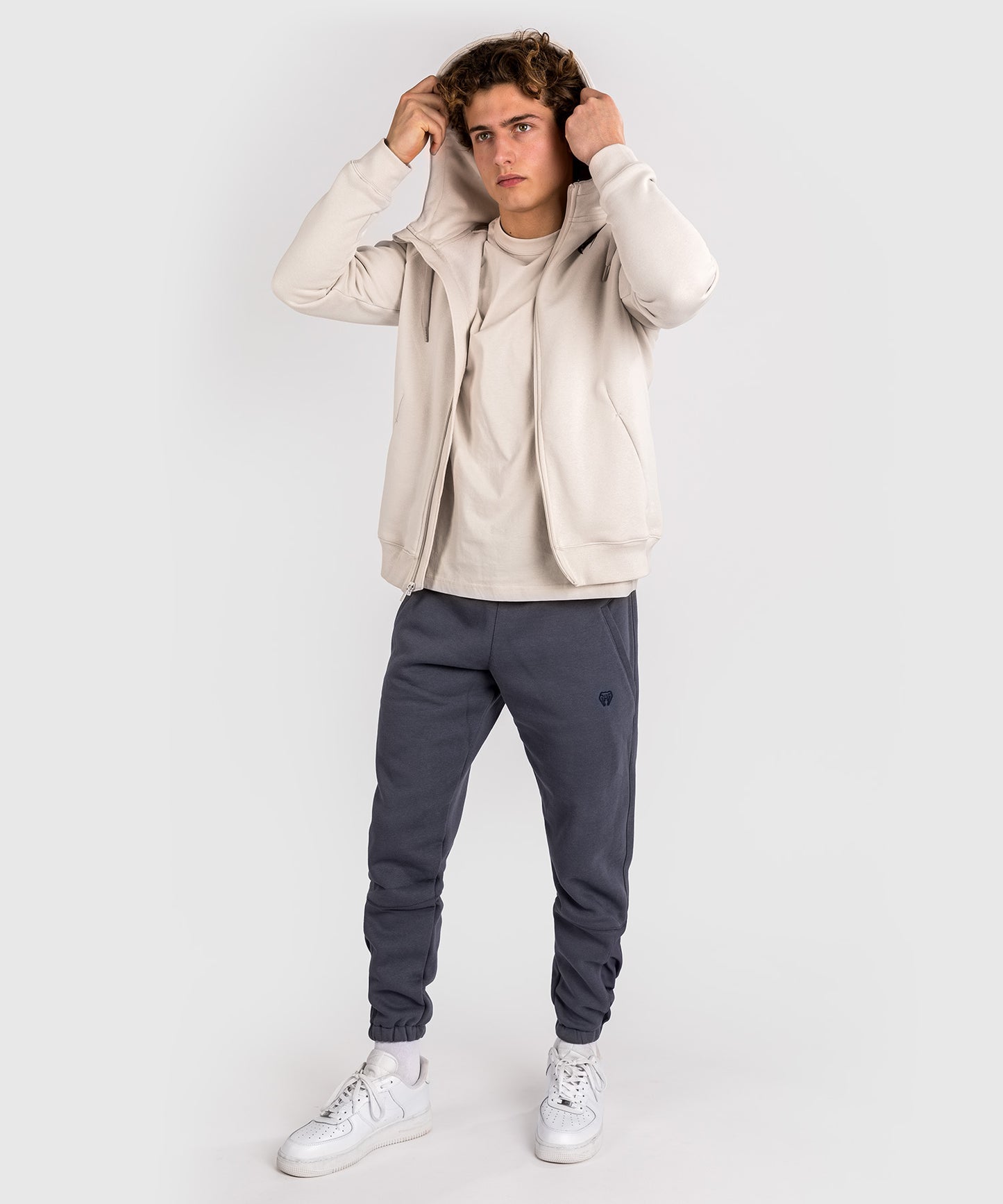 Sweatshirt Zippé à Capuche Venum Strikeland - Greige