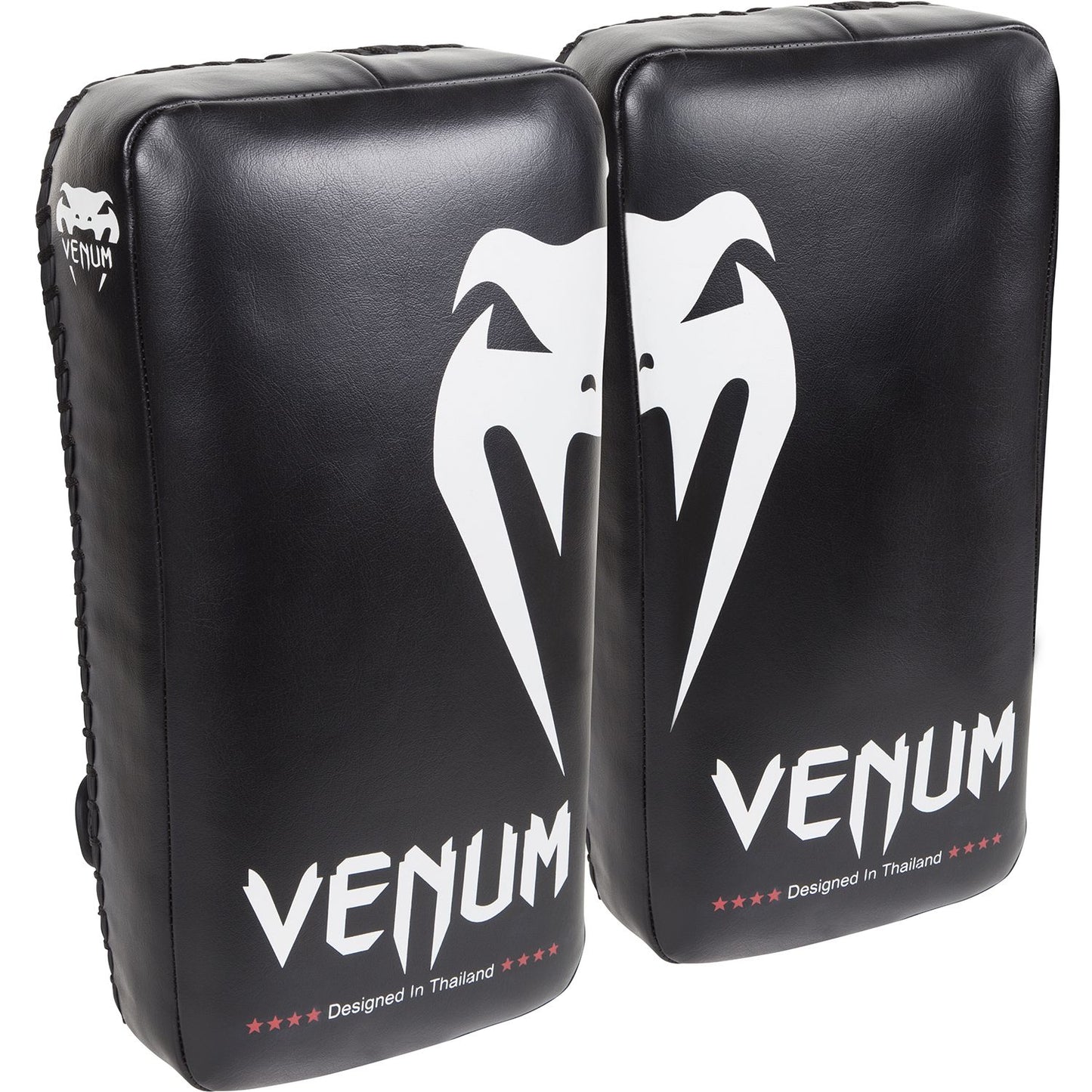 Venum Giant Kick Pads - Negro/Hielo (Par)