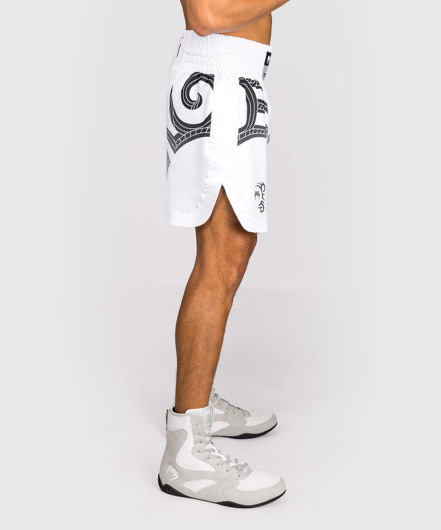 Venum x Mike Tyson Tiger Boxing Shorts - Optical White/Deep Black