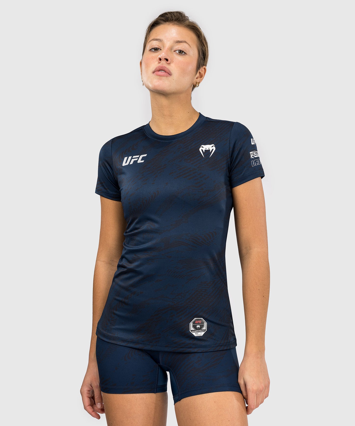 UFC Fusion by Venum Fight Week Damen Dry-Tech T-Shirt - Ozeanisches Blau