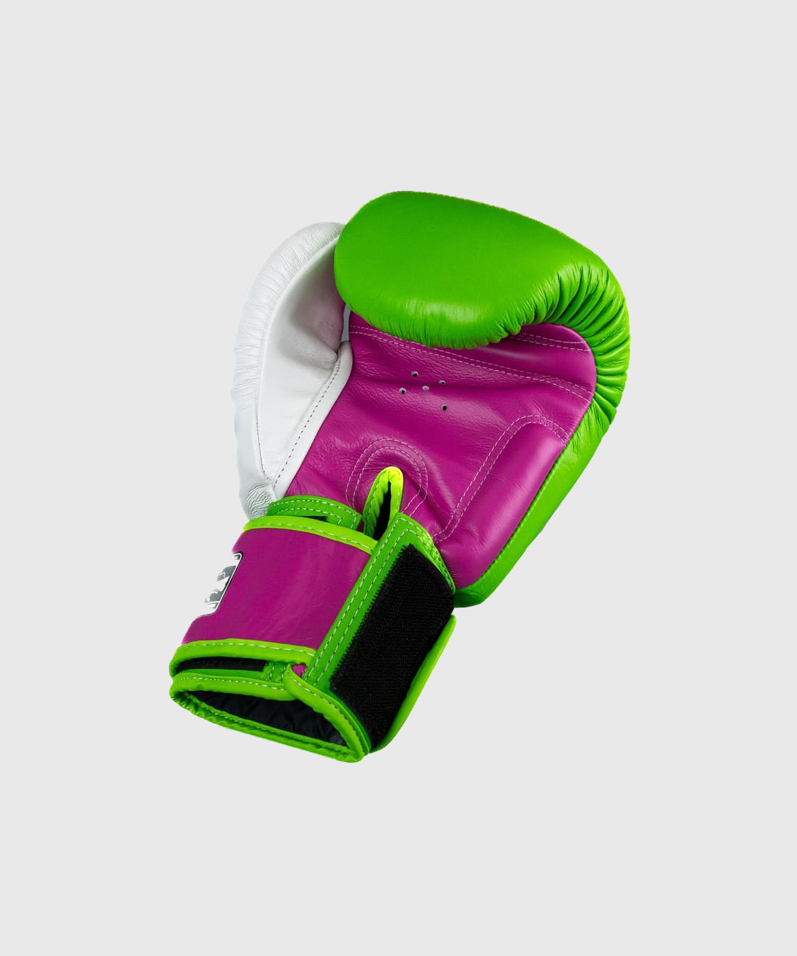 Twins BGVL4 Guantes de Boxeo - Verde/Violeta/Blanco