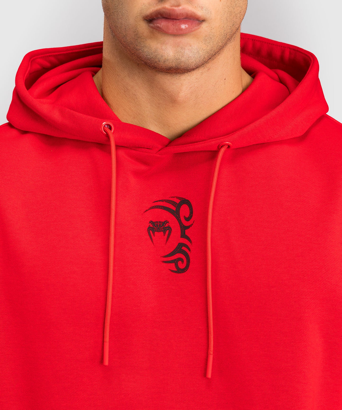 Sweat à capuche sans manches Venum x Mike Tyson Tiger - Rouge Intense/Noir Profond
