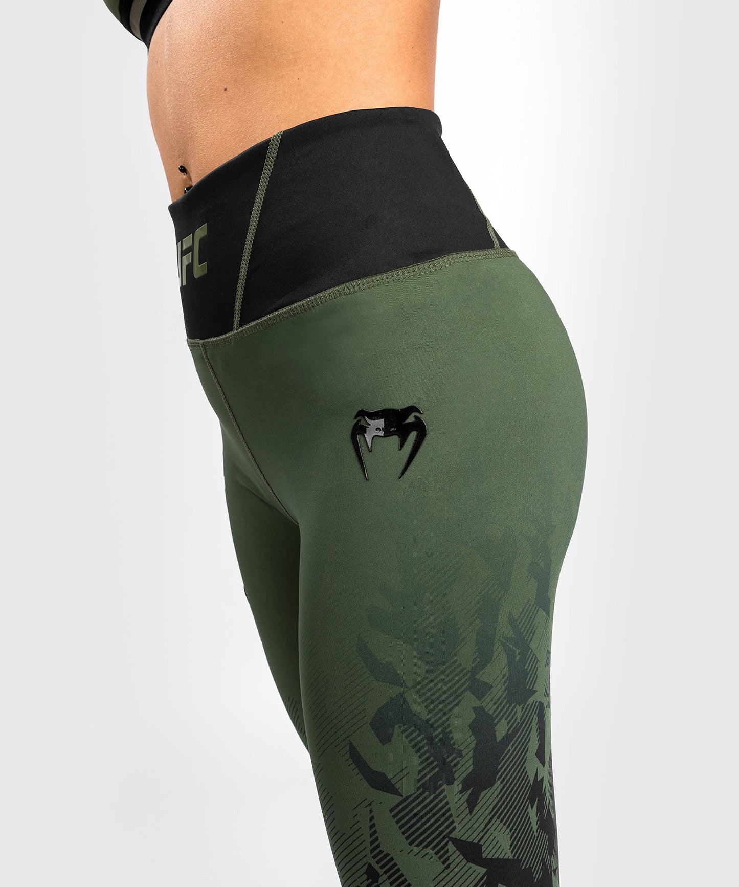 Venum Authentic Fight Week UFC Women's Leggings - Khaki