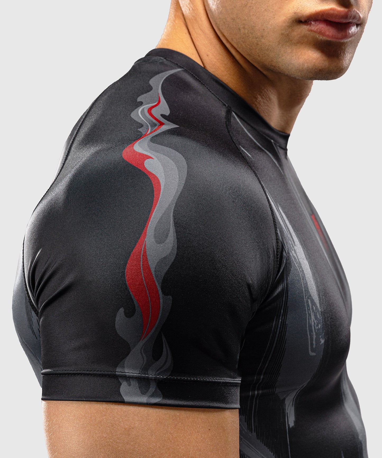 Venum Demon Rashguard de Manga Corta - Negro/Gris