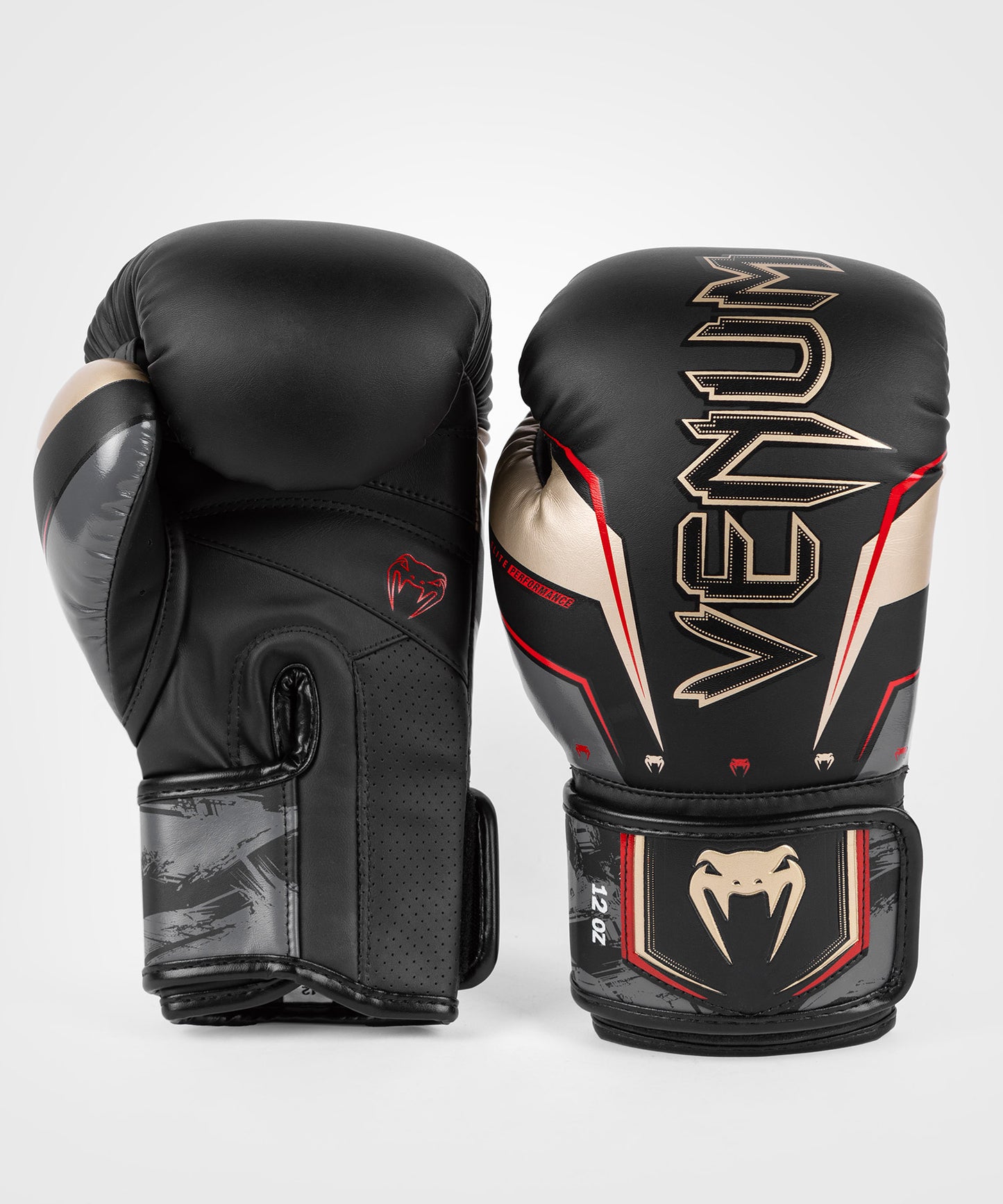 Venum Elite Evo Boxhandschuhe - Schwarz/Gold/Rot