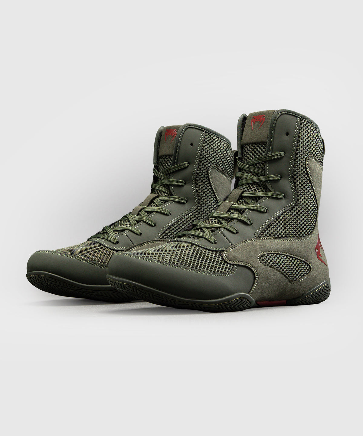 Venum Contender Zapatillas de boxeo - Caqui/Rojo