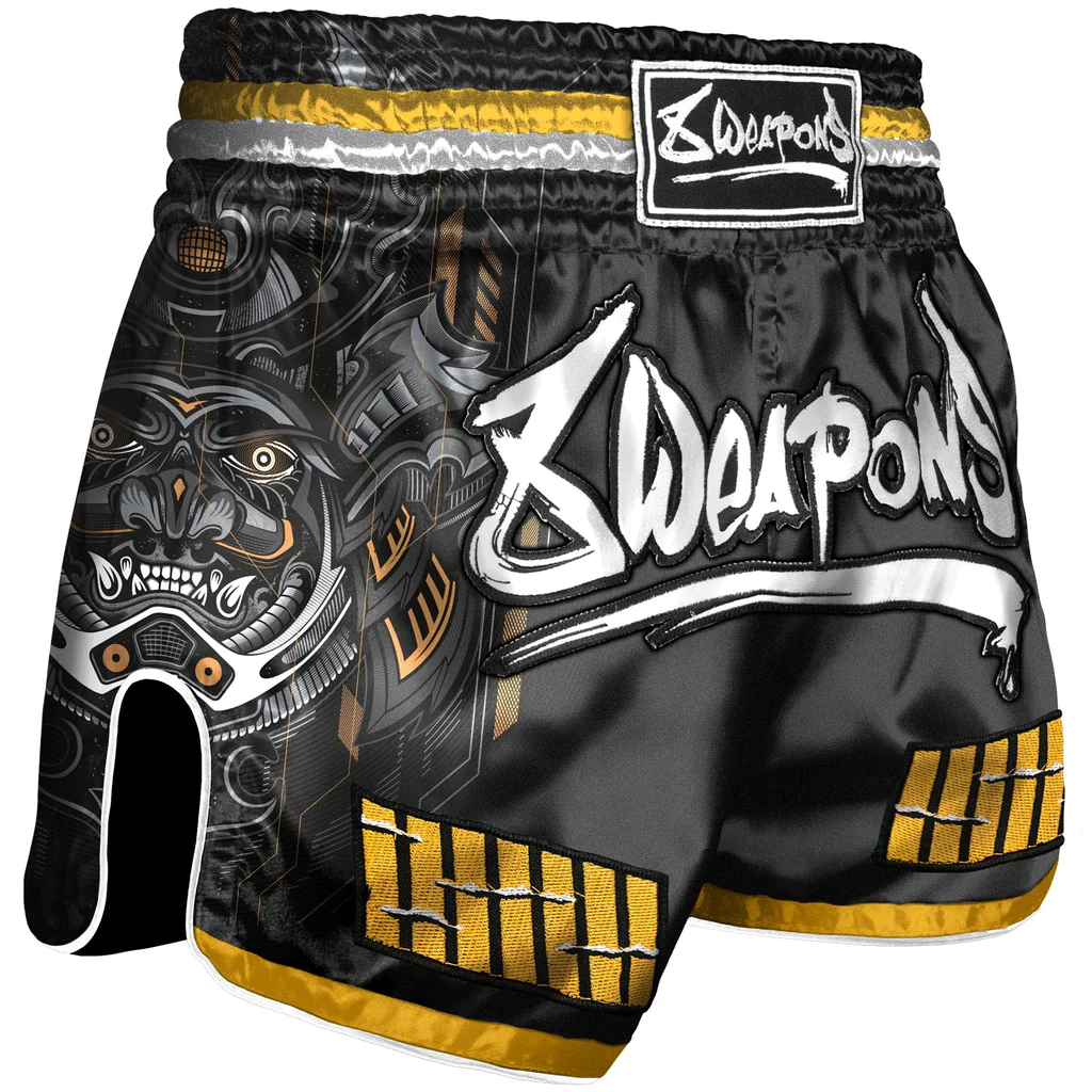 8 Weapons Samurai 2.0 Muay Thai Shorts - Schwarz