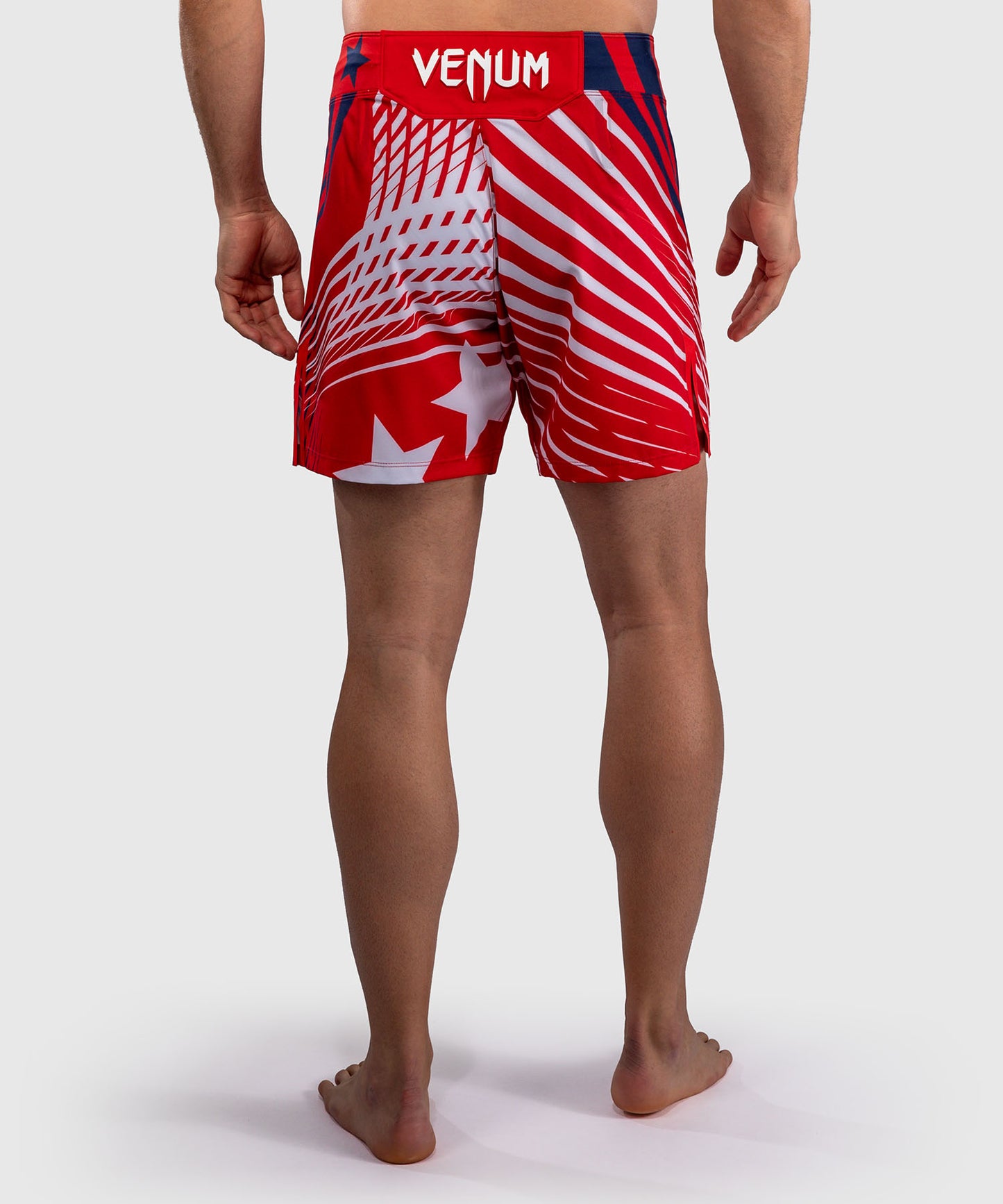 Men's Official UFC Freedom 250 by Venum Red Authentic Fight Night Short Fit Fight Short