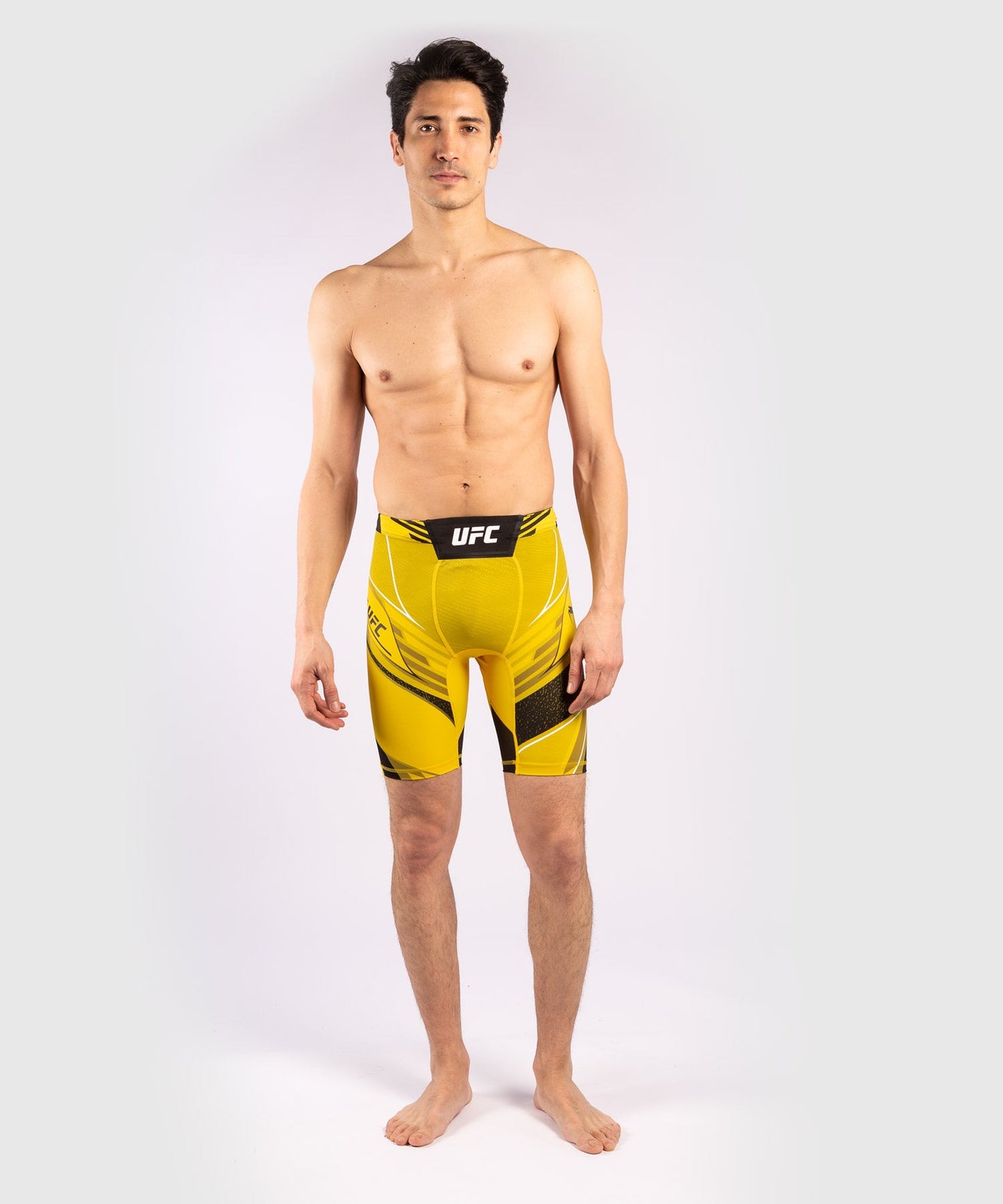 Men's UFC Venum Authentic Fight Night Compression Short - Long Cut - Yellow