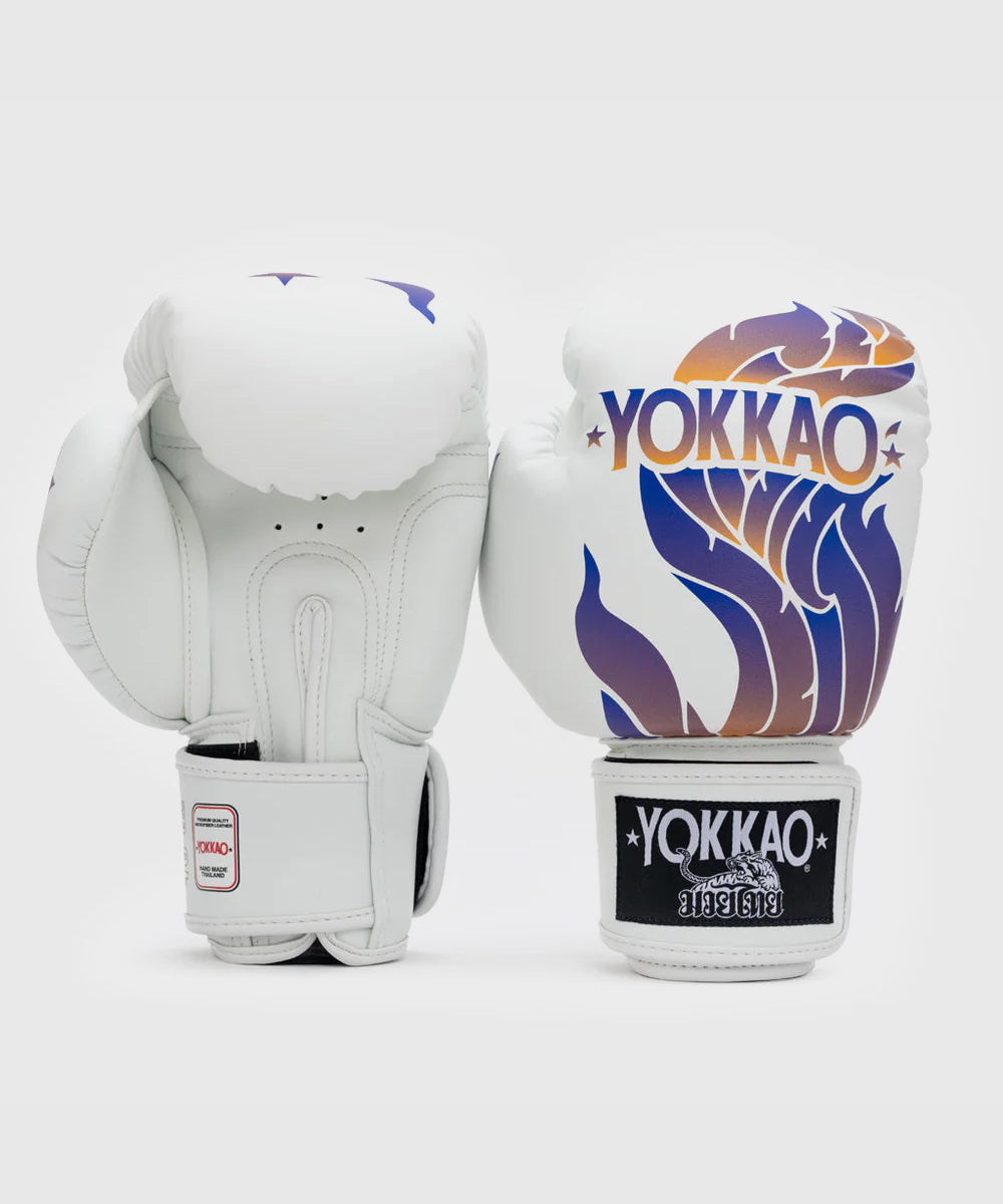 Gants de Boxe Yokkao The Flame - Blanc