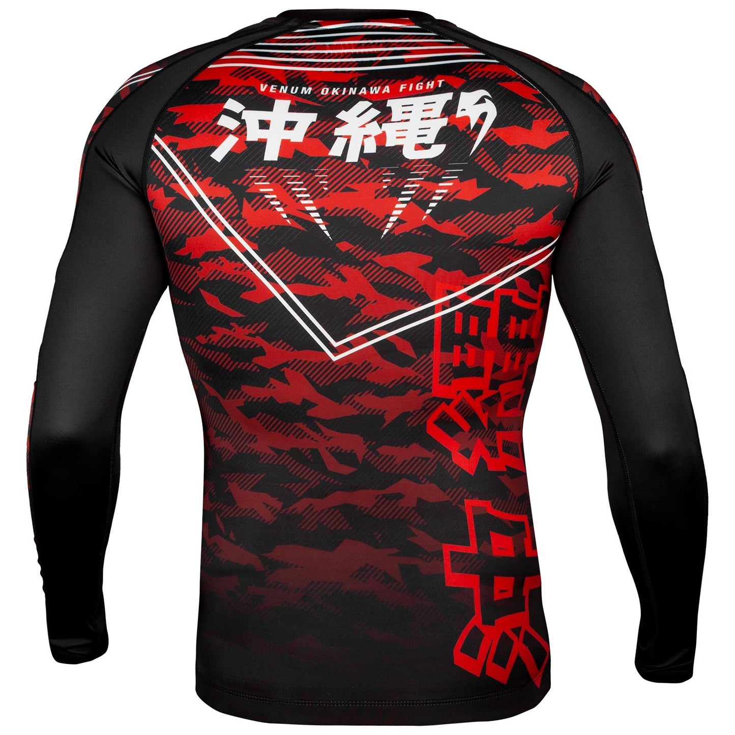 Venum Okinawa 2.0 Rashguard - Langarm - Schwarz/Weiß-Rot