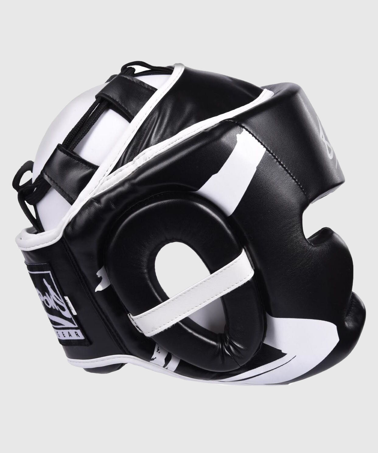 8 Weapons Unlimited Boxhelm - Schwarz/Weiß