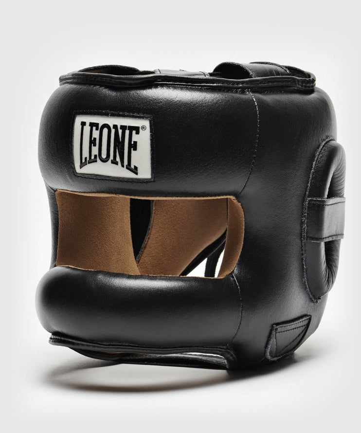 Leone Protection Boxhelm mit Barre - Schwarz