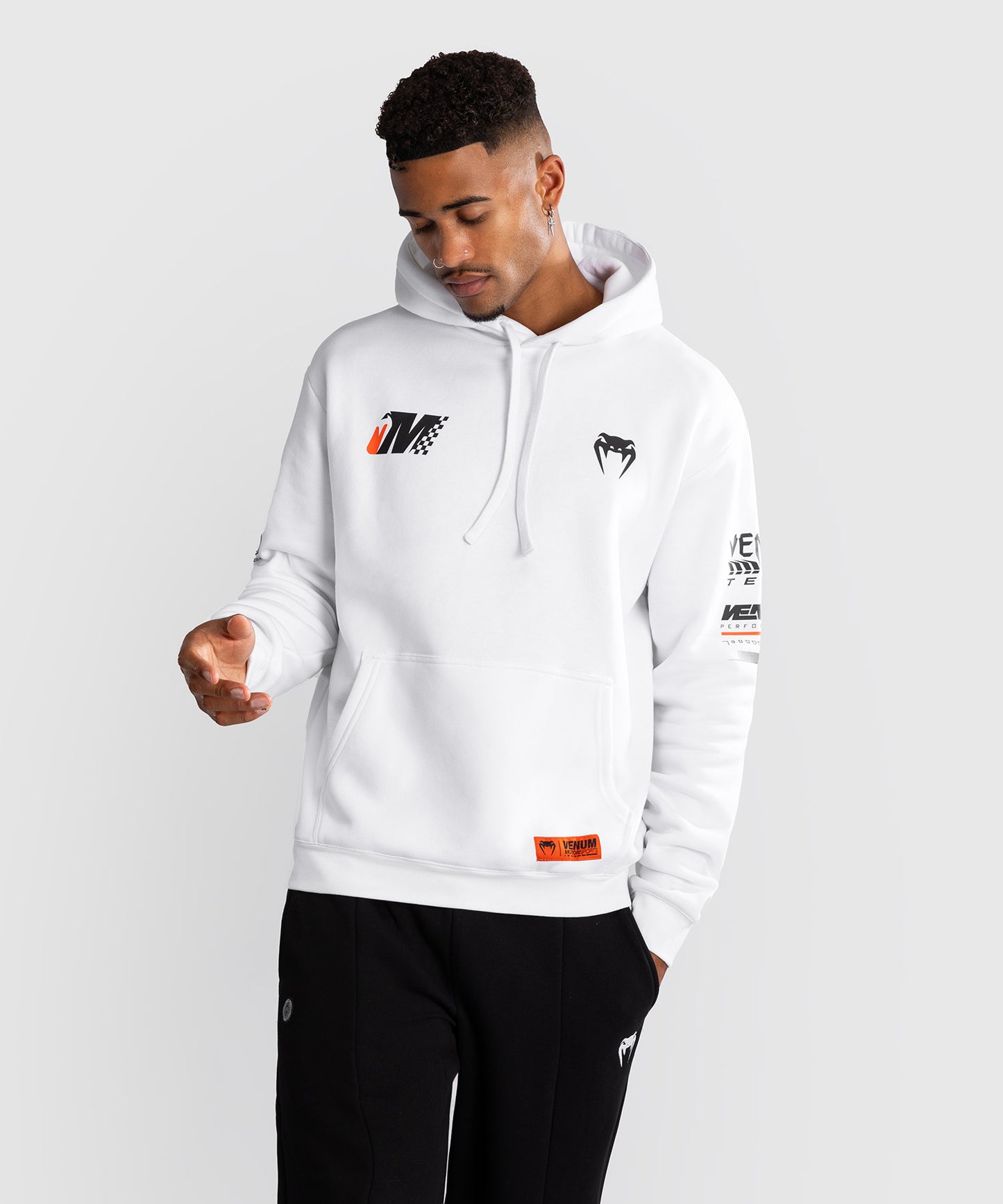 Sweatshirt à Capuche Venum Motorsport - Blanc Neige