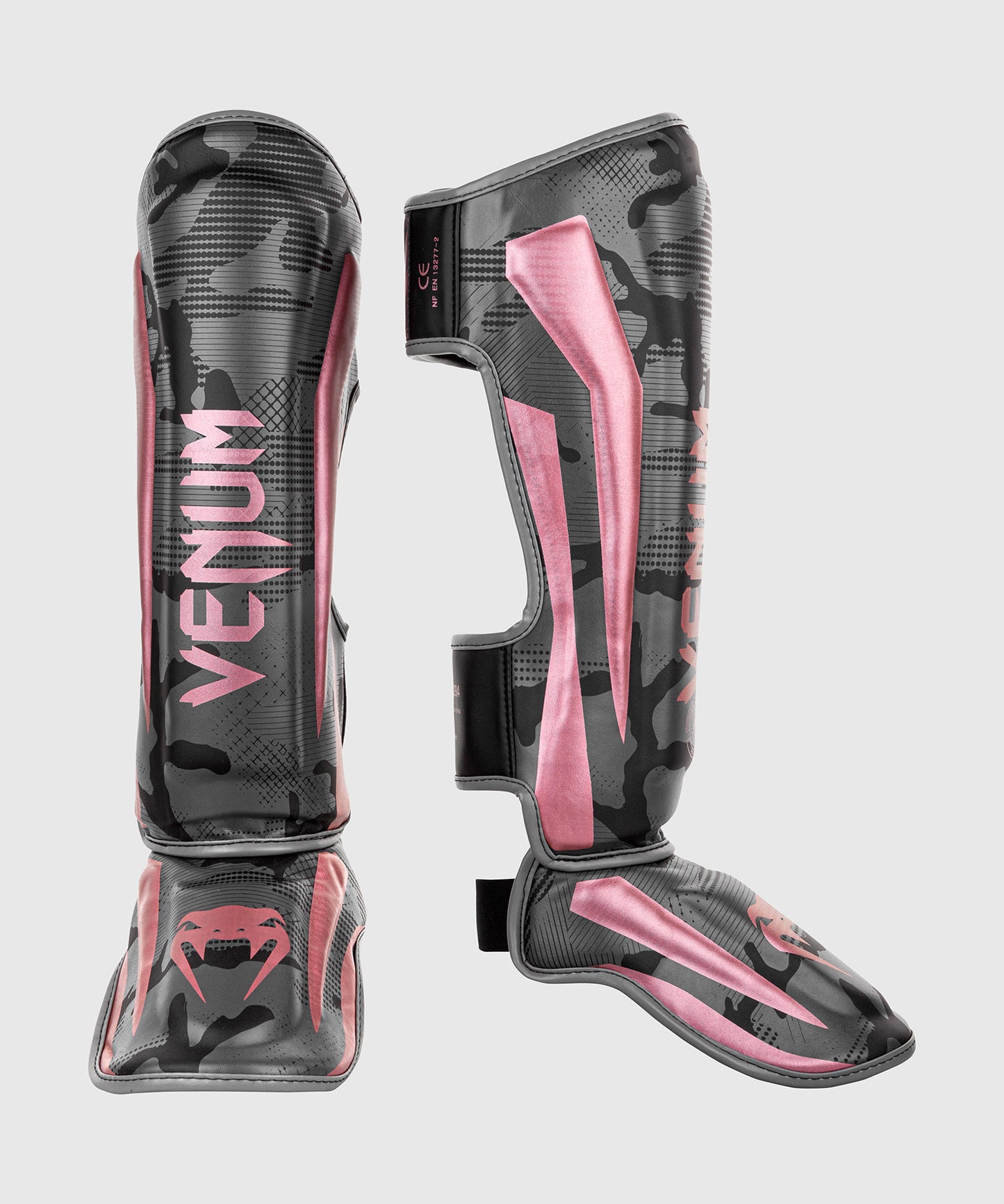 Venum Elite Schienbeinschützer - Schwarz/Rosa/Gold