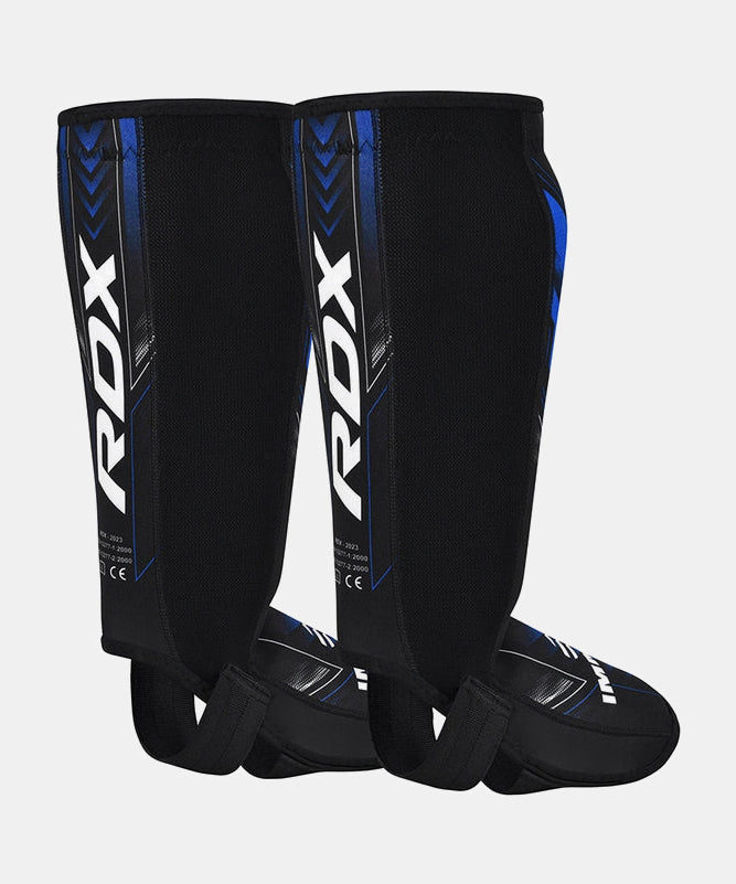 RDX Neoprene Shin Guards IMMAF Approved - Black/Blue