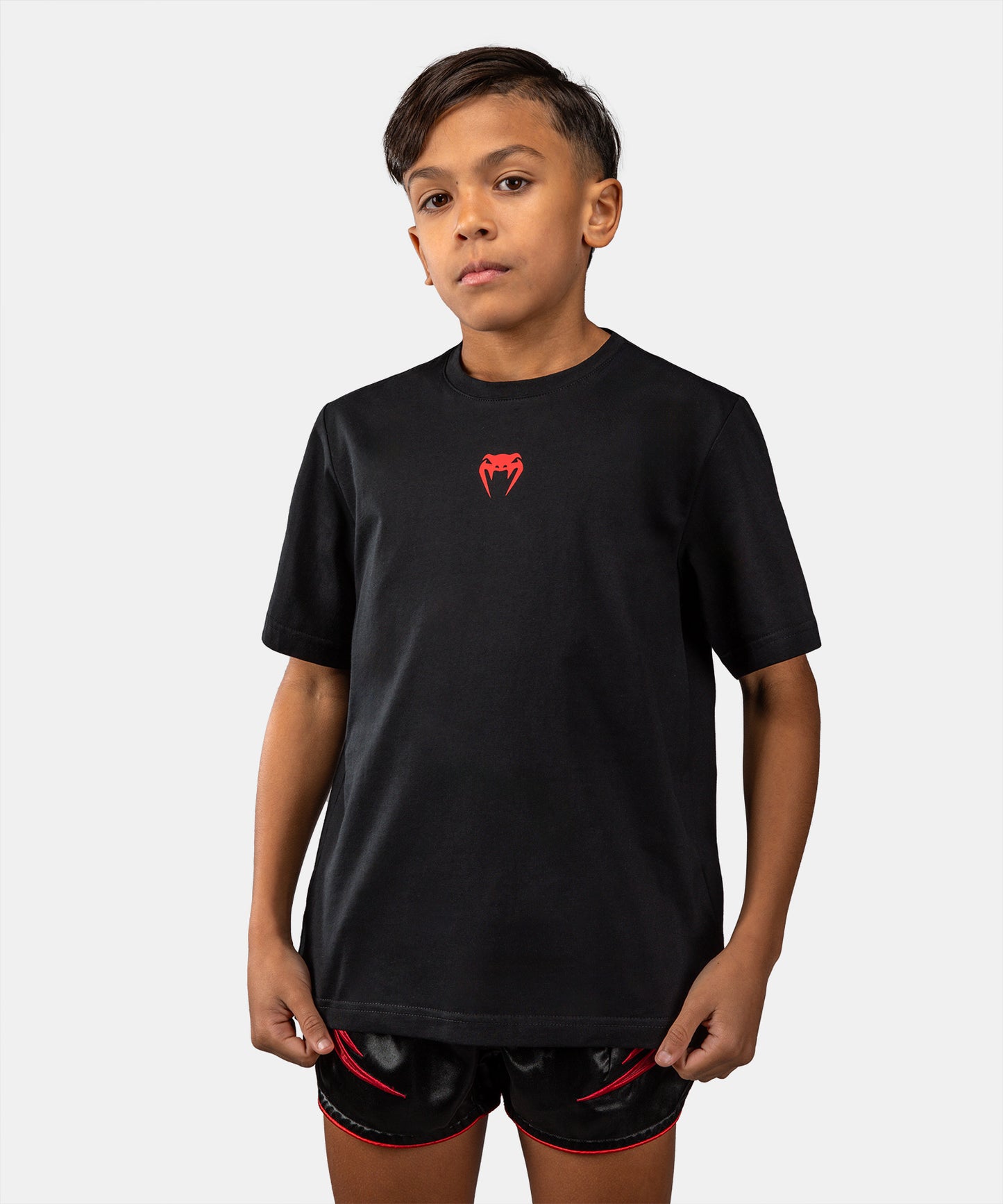 Venum Attack Camiseta de Algodón para Niño - Negro/Rojo