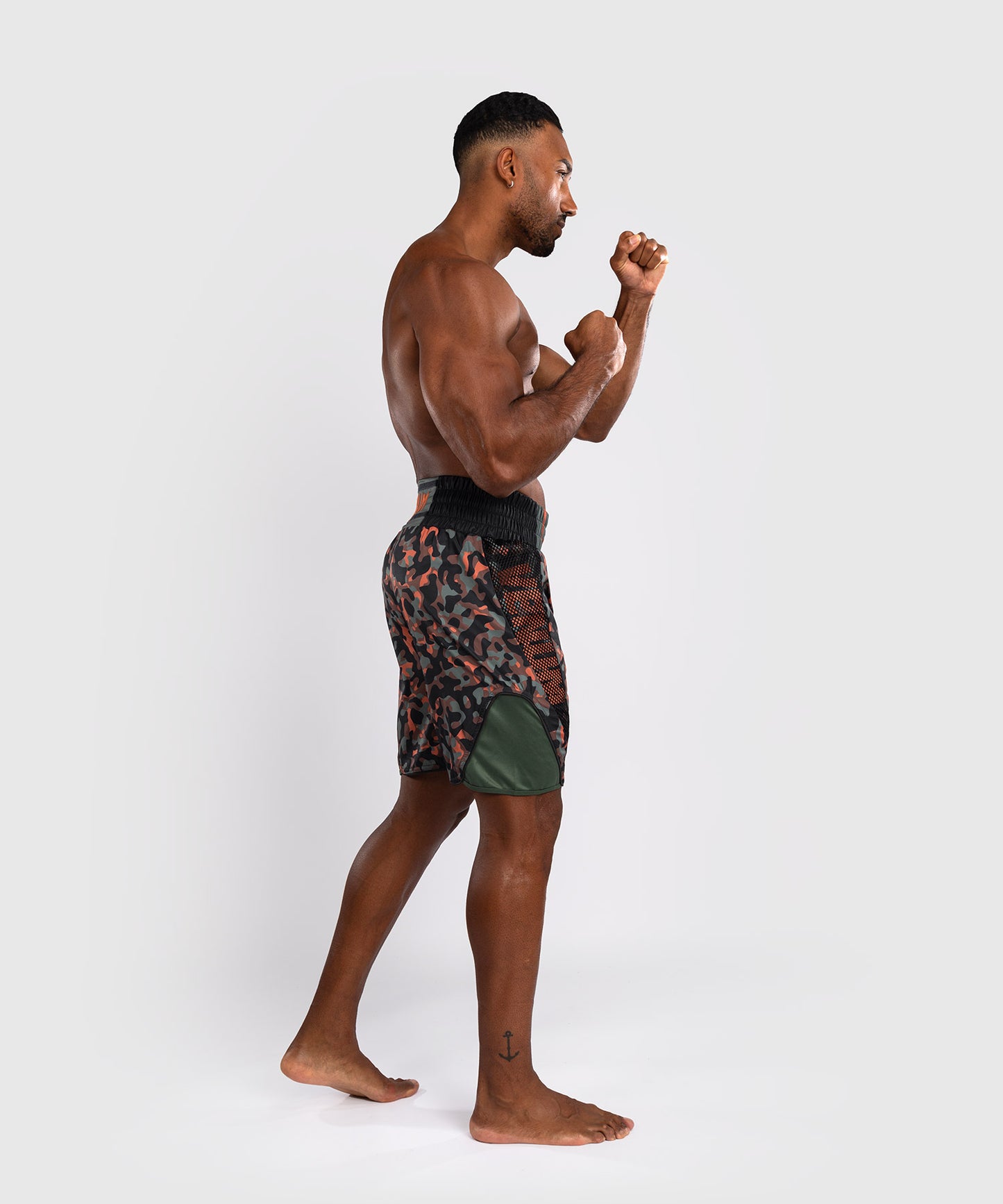 Short de boxe Venum Jungle Ops - Kaki/Orange