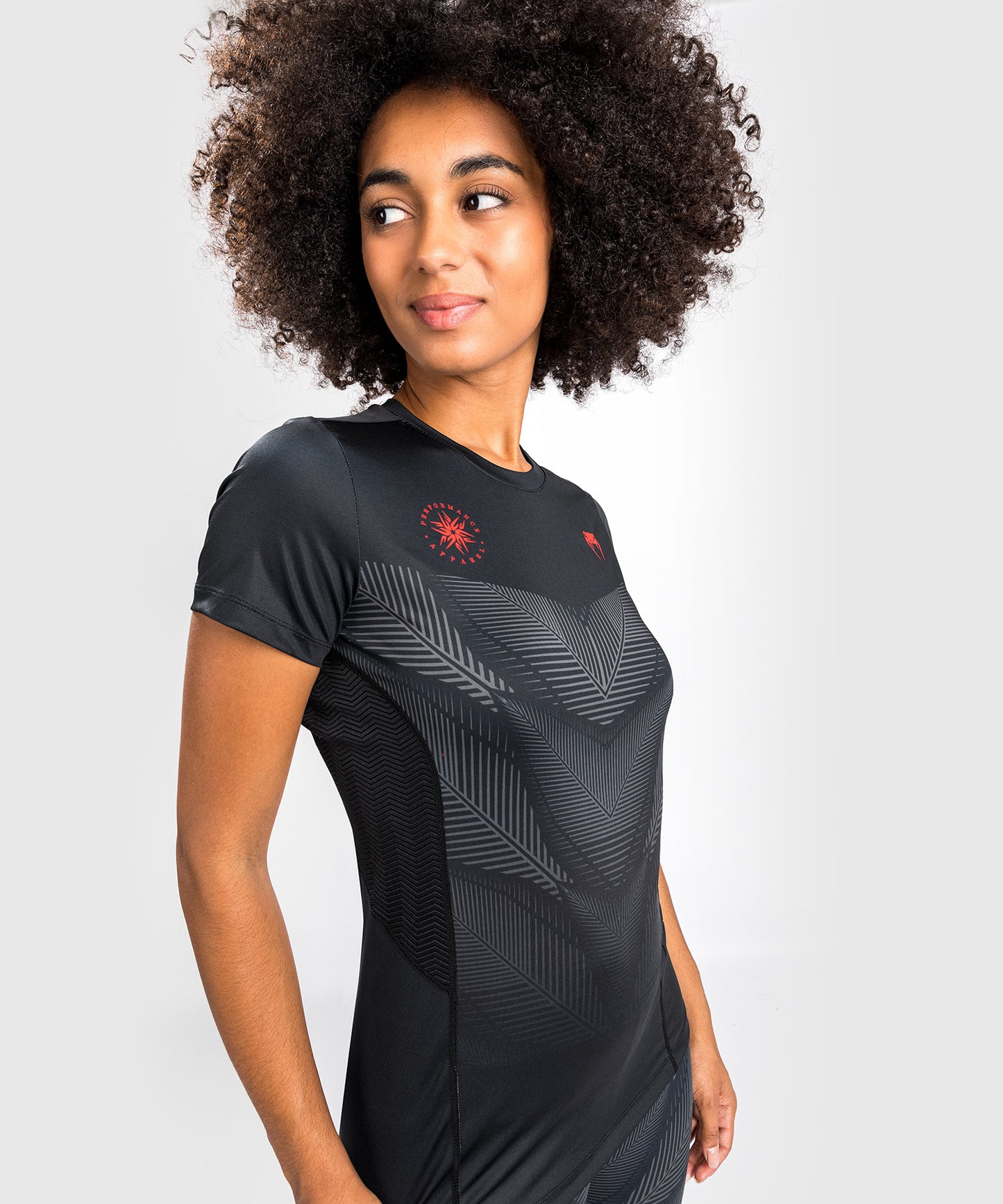 Venum Phantom Dry Tech T-Shirt - Für Frauen - Schwarz/Rot