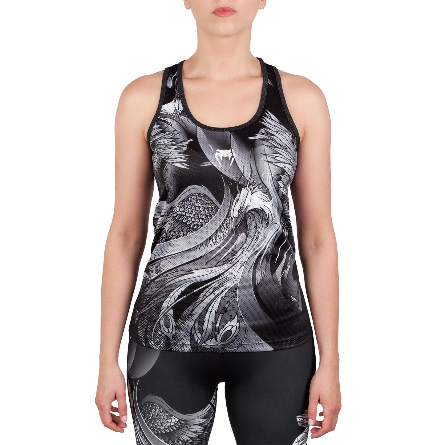 Venum Phoenix Tank Top - Black/White - For Women