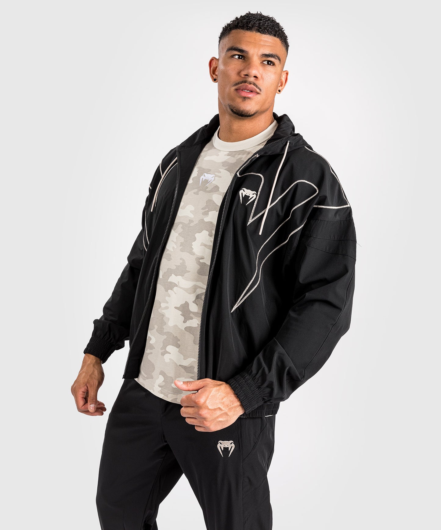 Veste de survêtement Venum Attack 90 - Noir/Blanc