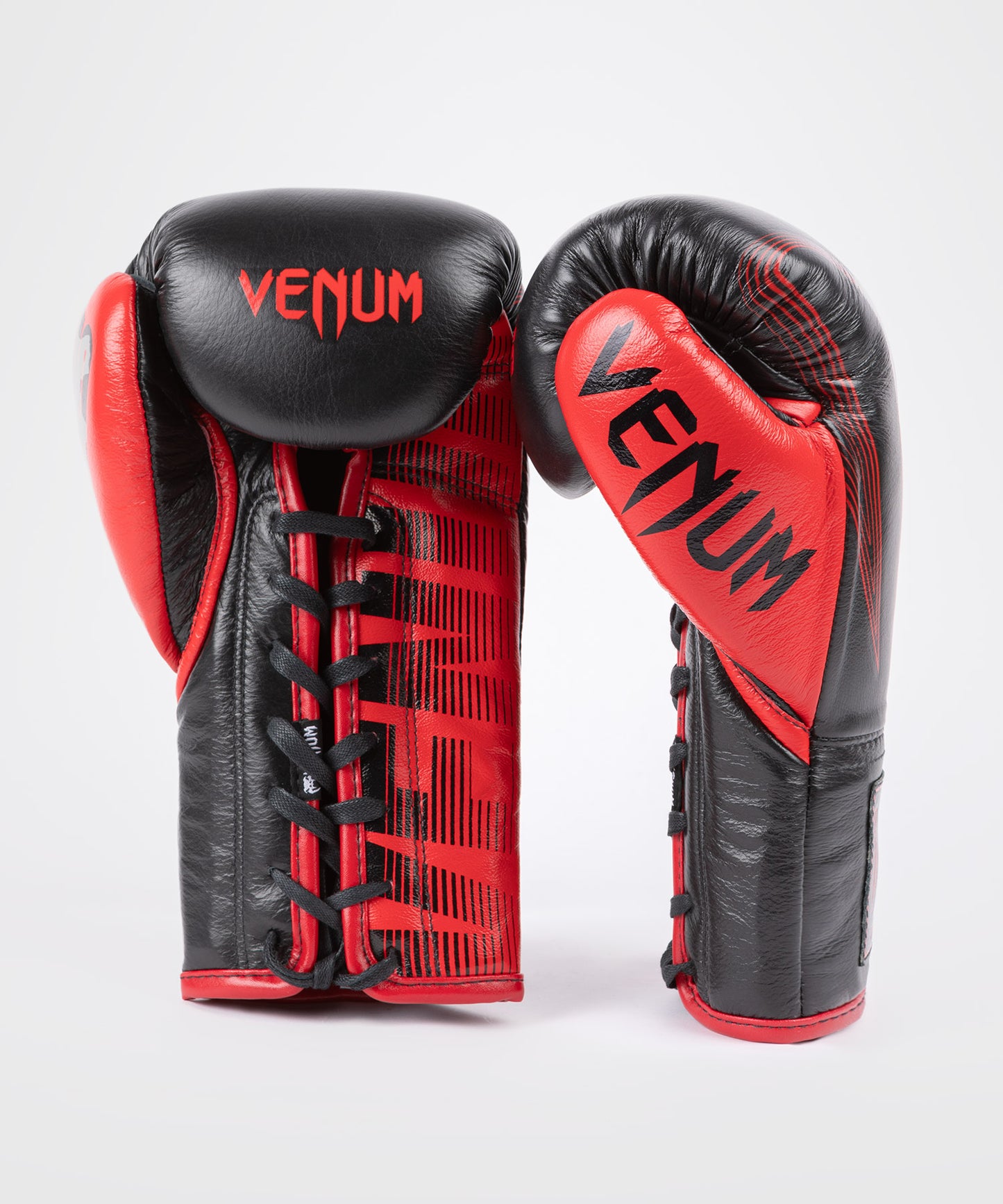Offizielle Boxhandschuhe mit Schnürsenkeln RWS X Venum - Schwarz
