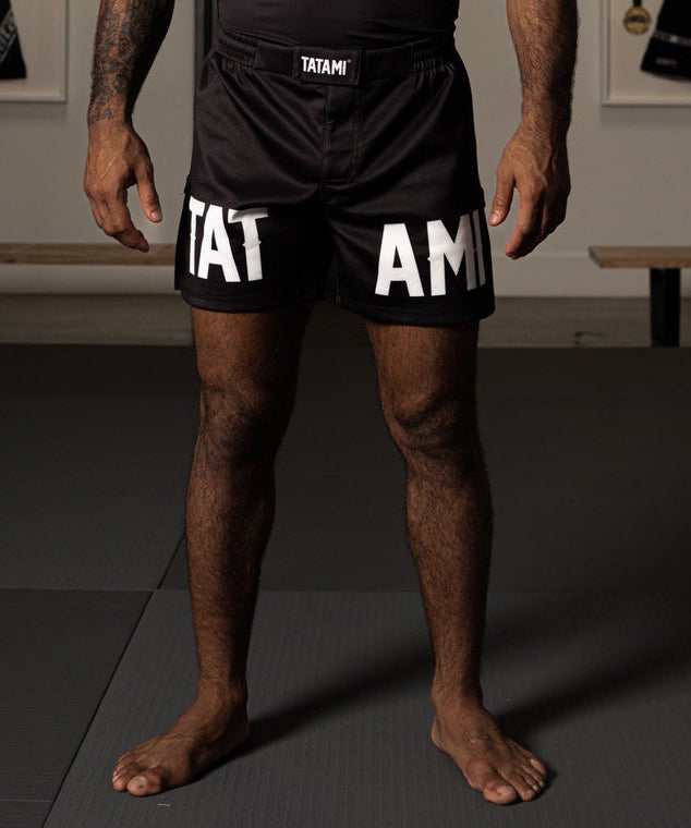 Tatami Fightwear Raven Pantaloncini da Grappling Corti – Nero