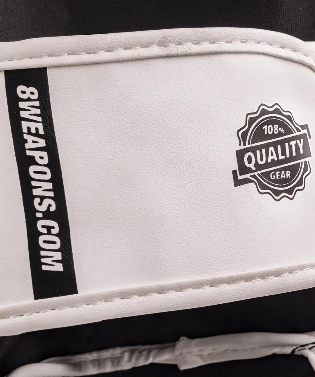 8 Weapons Unlimited 2.0 Shin Guards - Black/White