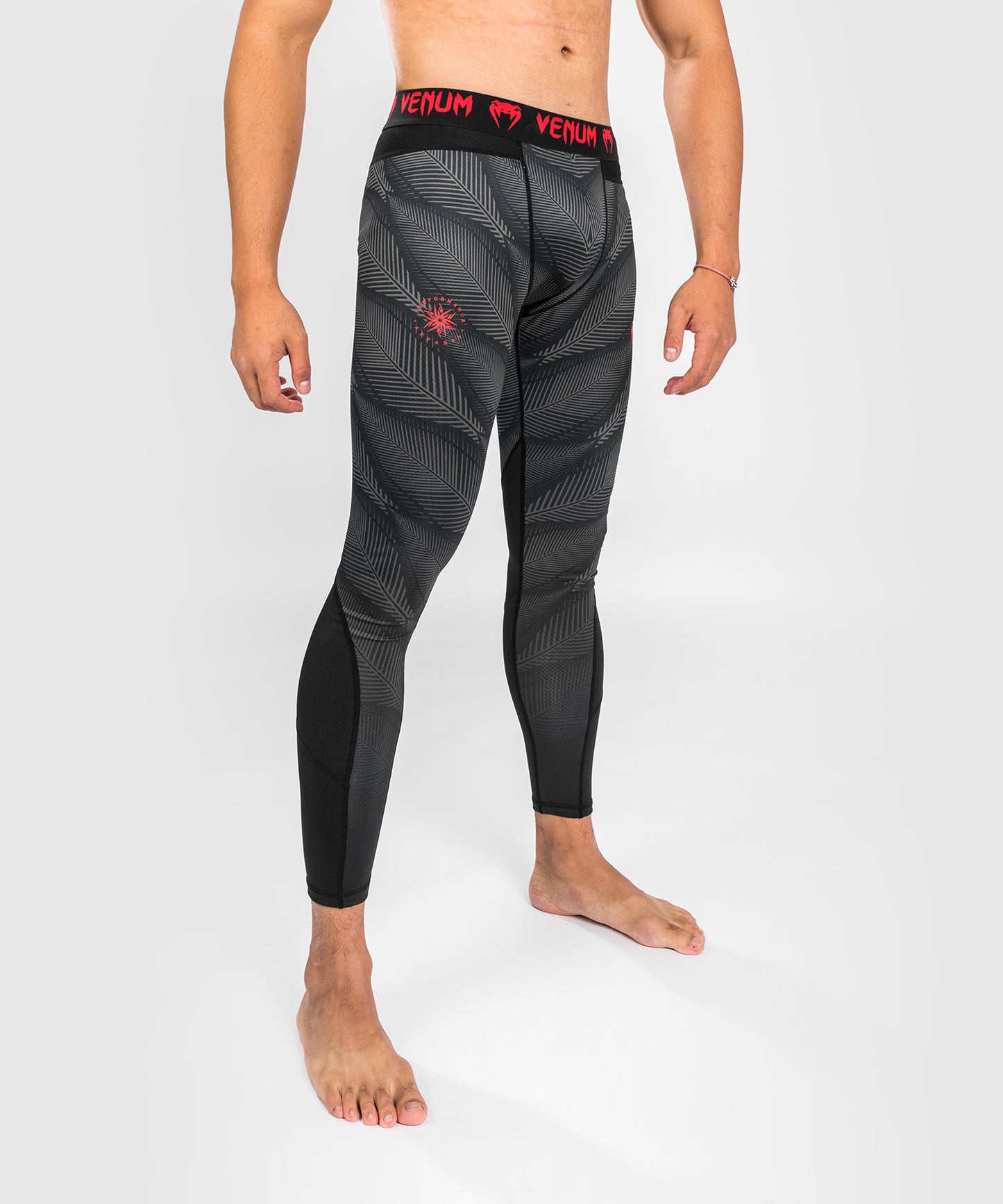 Pantalones de Compresión Venum Phantom - Negro/Rojo