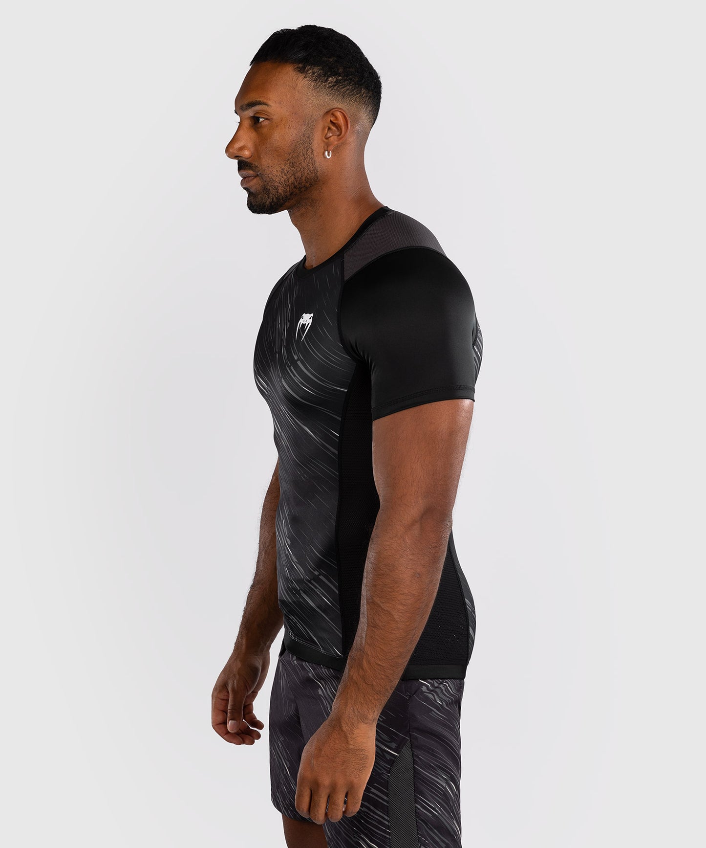 Venum Rapid Kurzarm Rashguard - Schwarz/Sturmgrau