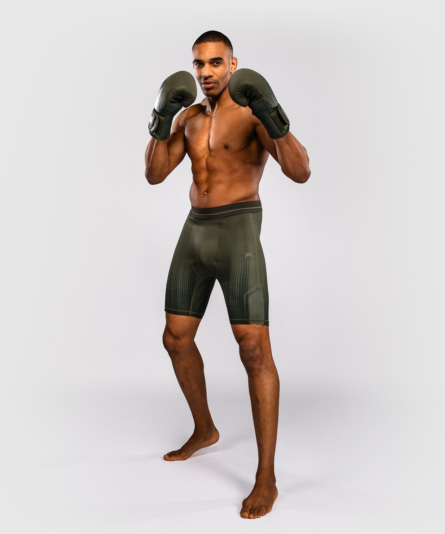 Short de Compression Venum Stealth Vale Tudo – Kaki/Vert Foncé
