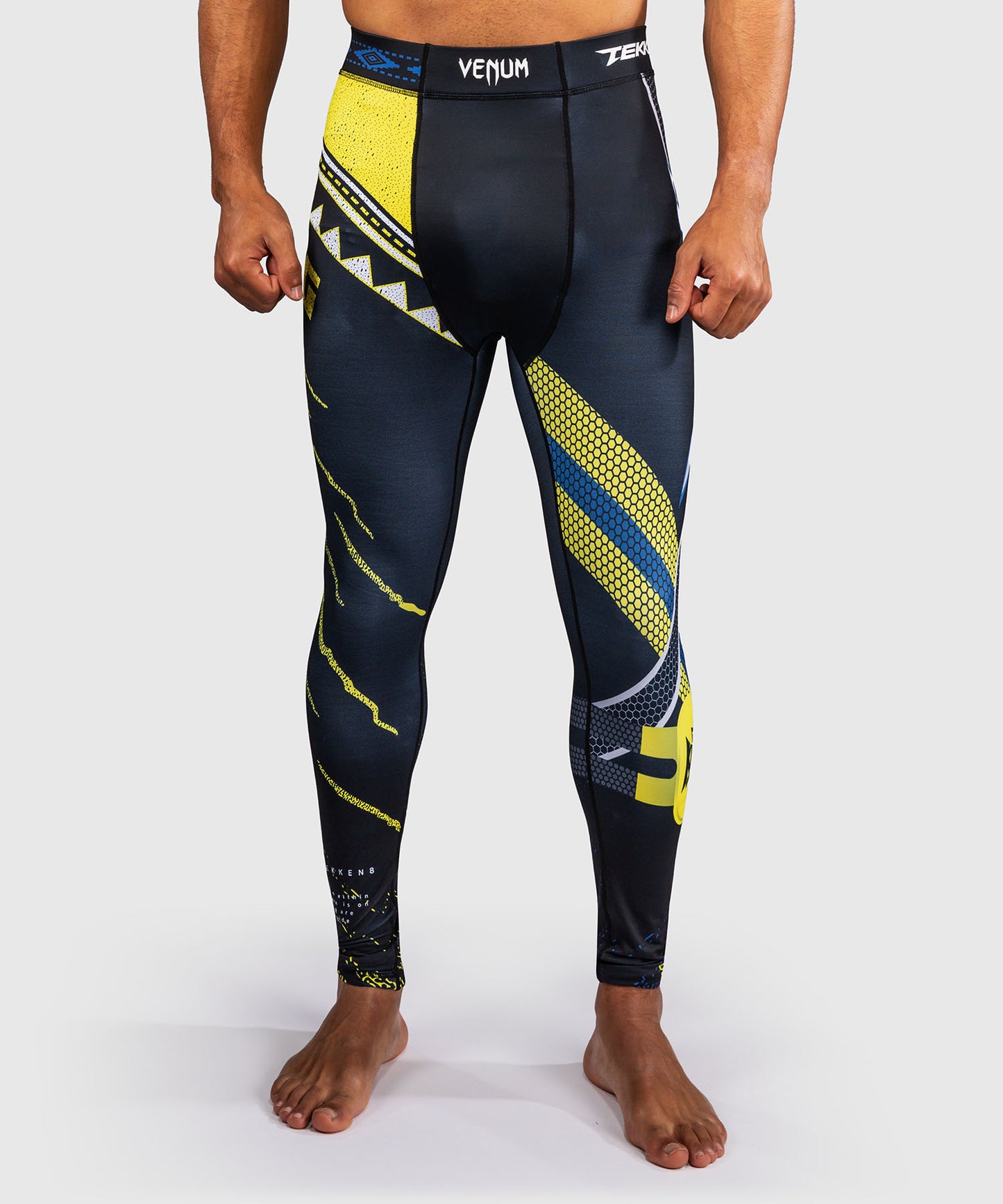 Pantalon de Compression King Venum x TEKKEN 8 - Noir/Jaune