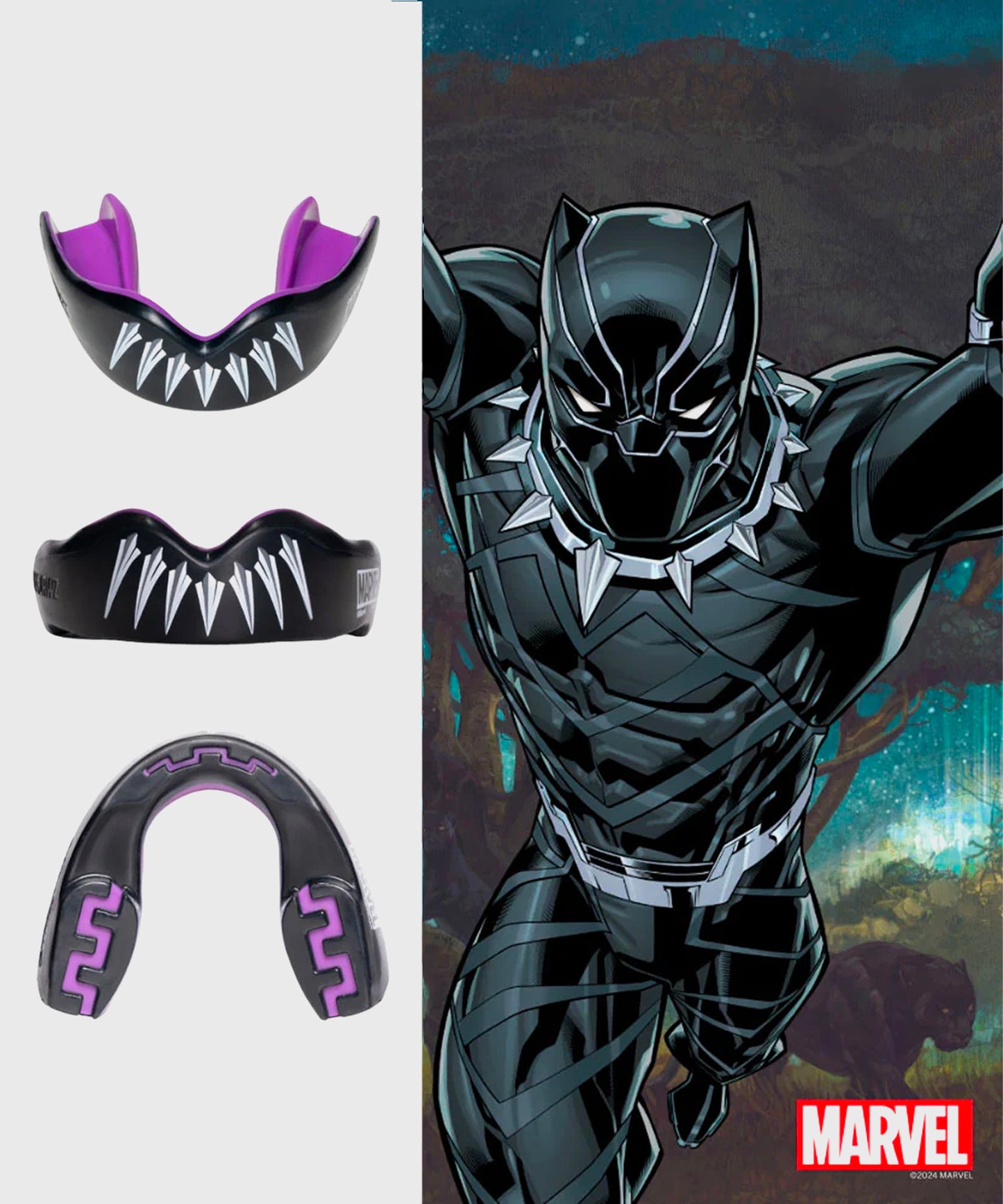 Safejawz Marvel - Black Panther Paradenti - Nero