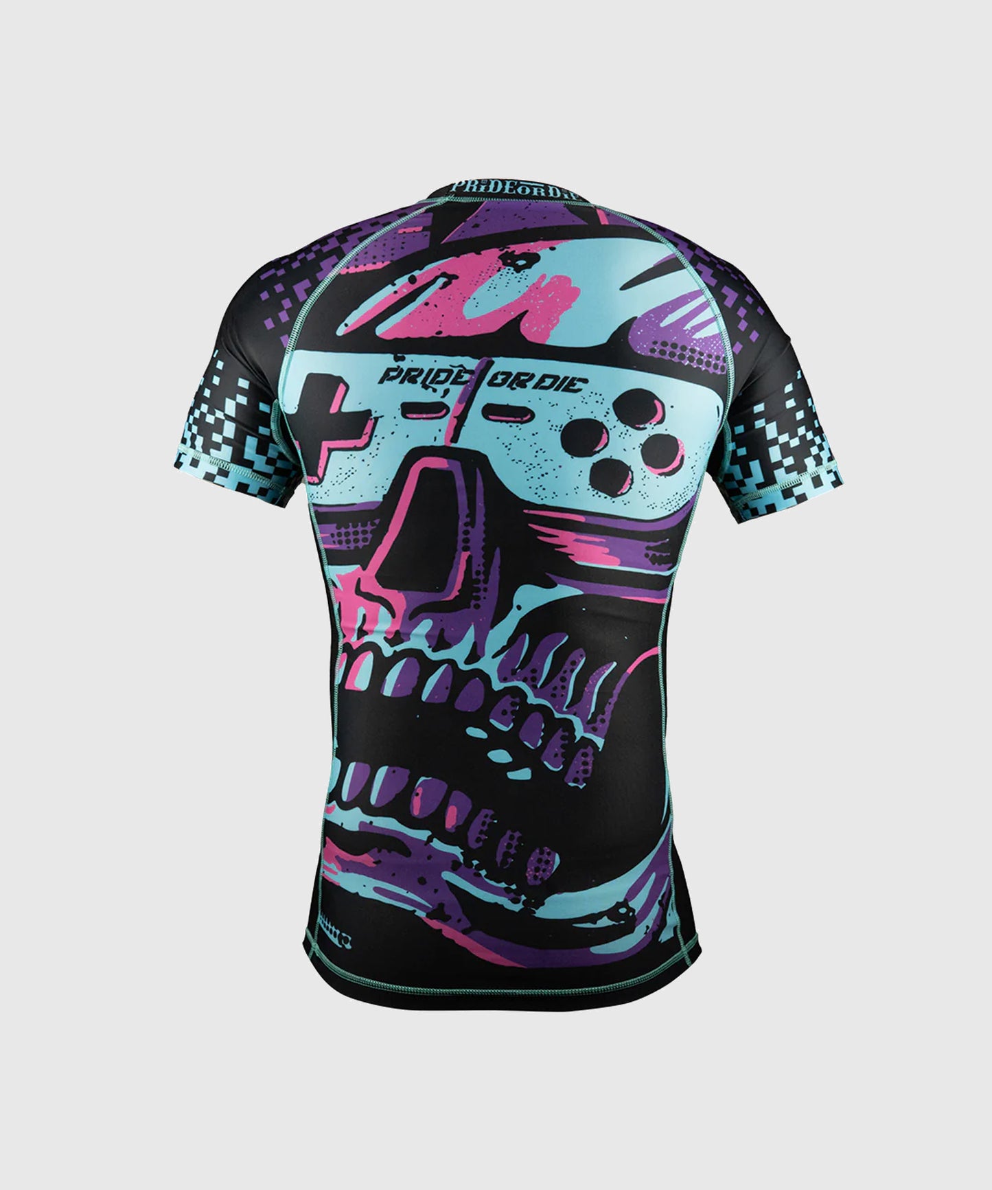 Rashguard Pride Or Die Violent Reality - Manches Courtes - Noir