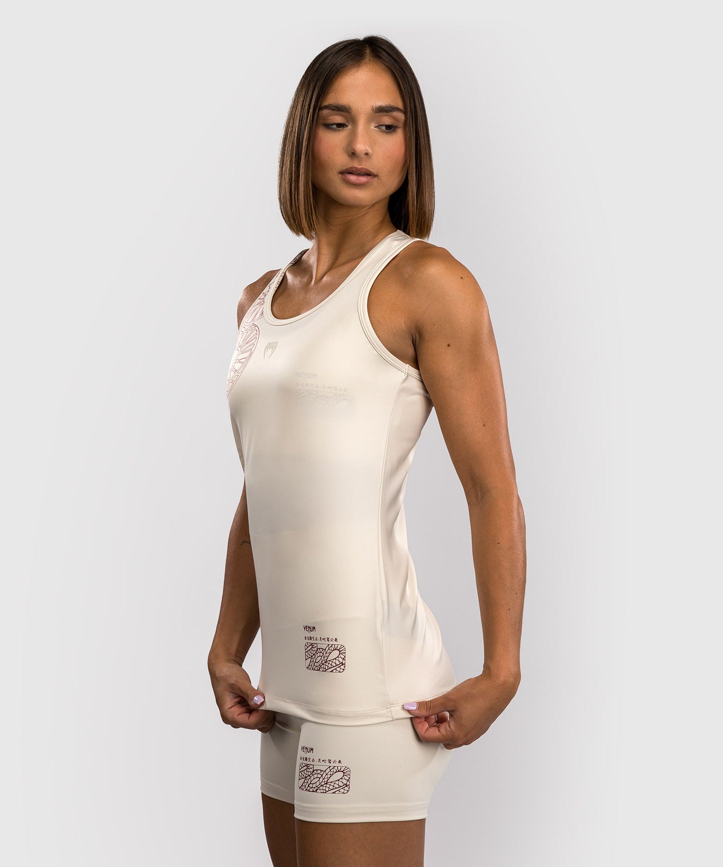 Venum Serpenti Women’s Tank Top - Ivory/Burgundy