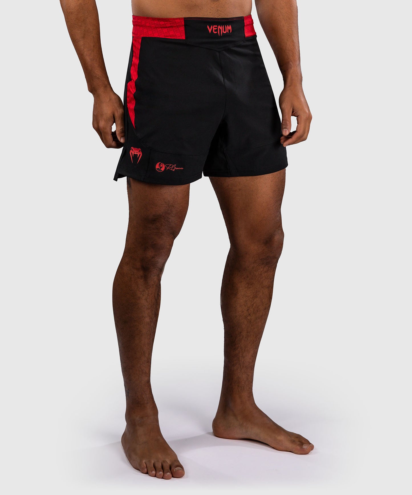 Short de Combat Venum x Roger Gracie Signature - Noir/Rouge
