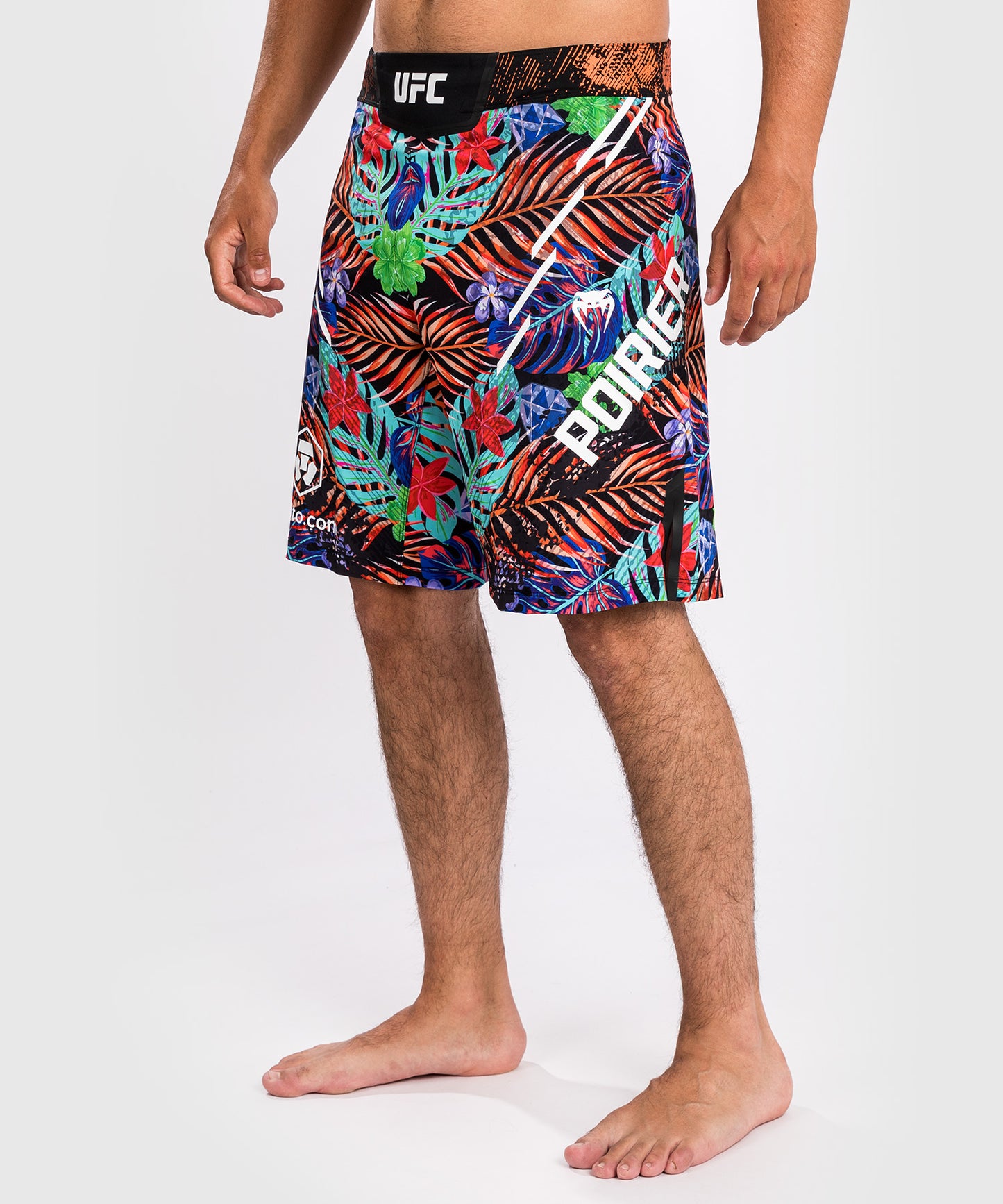 Short de Combat coupe longue pour Hommes UFC Unrivaled by Venum Dustin Poirier - Bleu