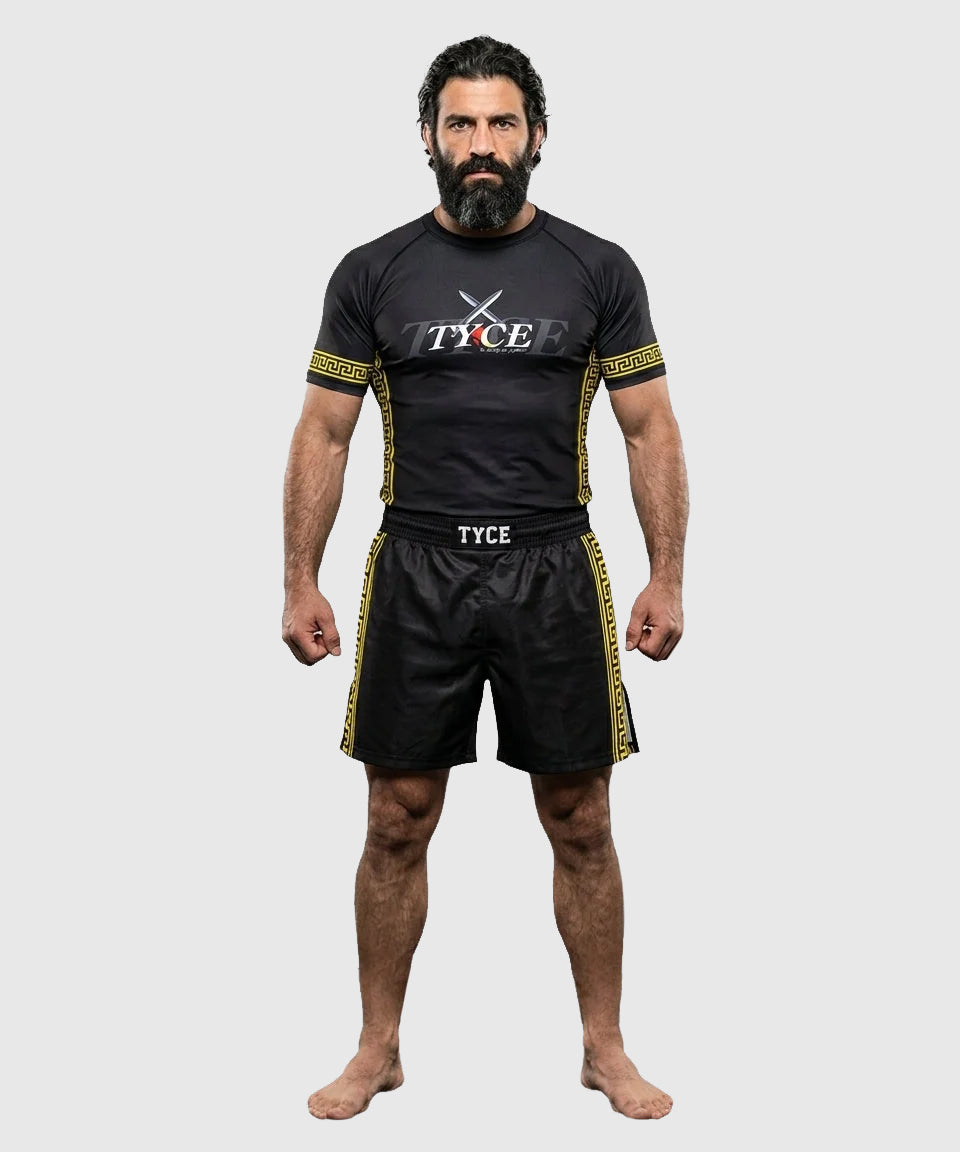 Rashguard TYCE CULTURE OF WAR Léonidas - Noir