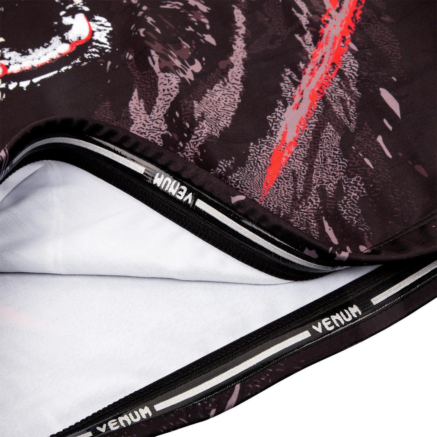 Venum Grizzli Rashguard - Kurzarm - Schwarz/Weiß