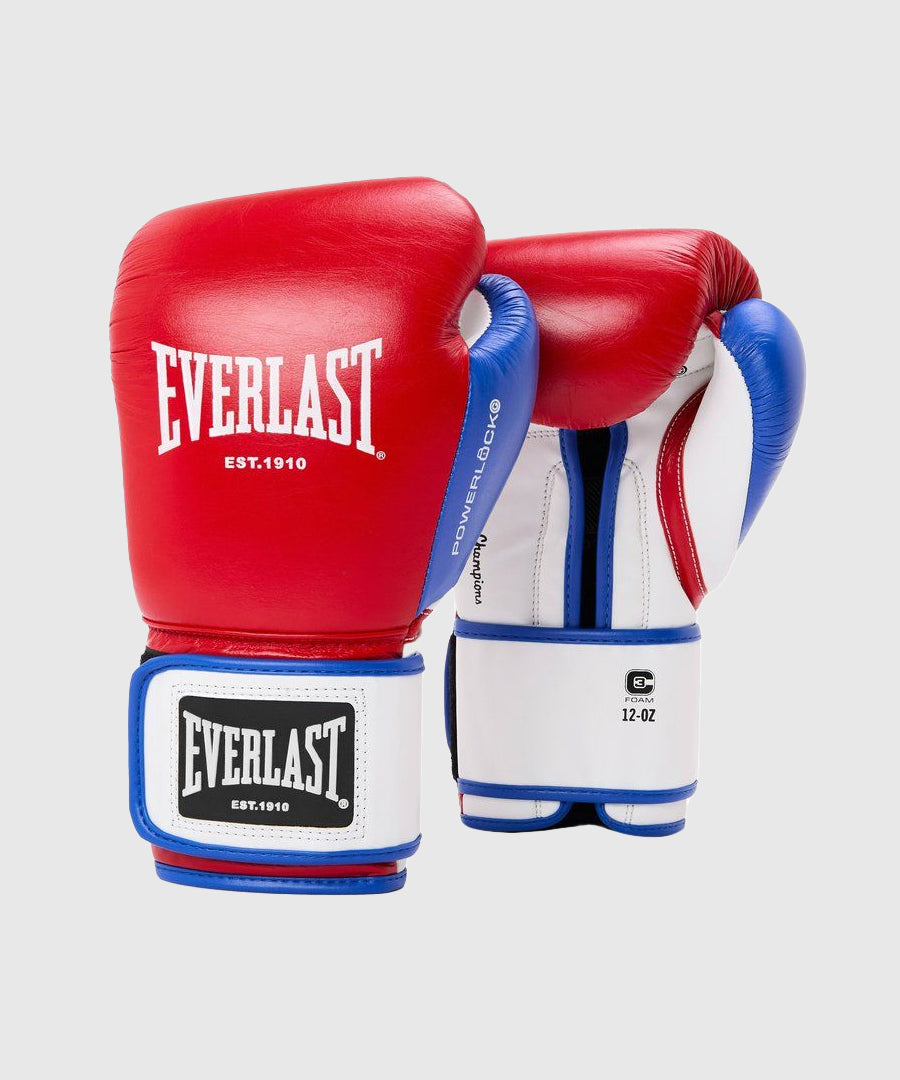 Everlast Powerlock OG Advanced Training Boxhandschuhe - Rot/Weiß