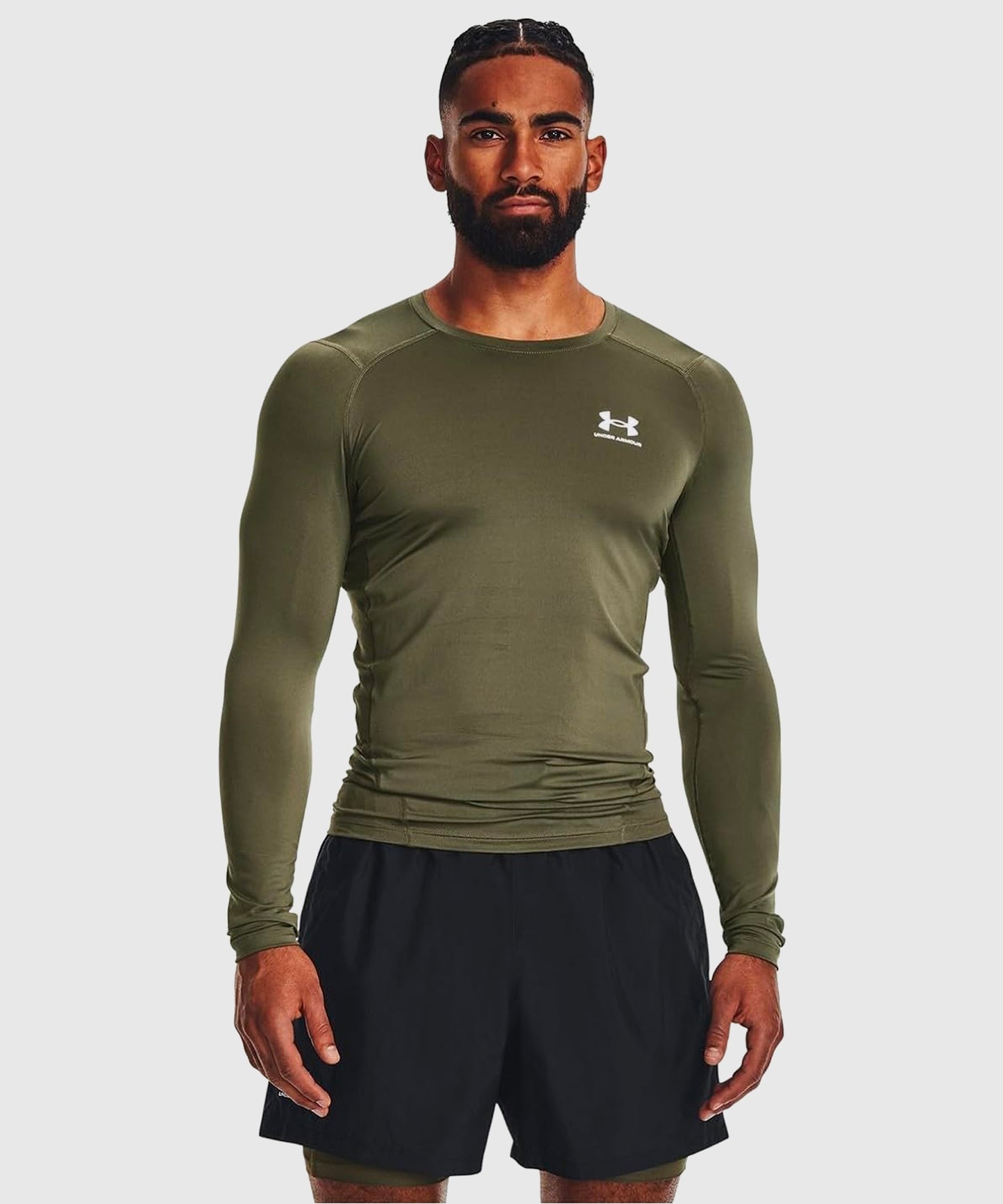 T-Shirt Manches Longues Under Armour Heatgear® Armour - Kaki