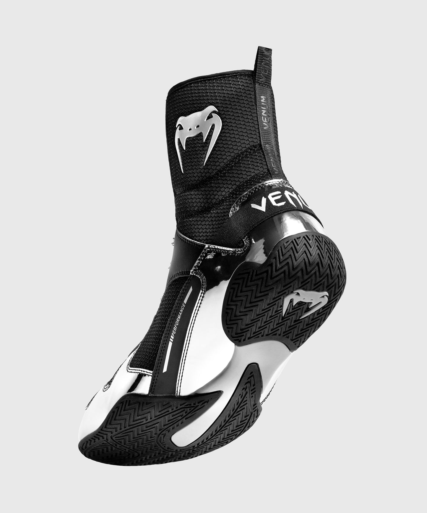 Chaussures de boxe Venum Elite - Noir/Argent