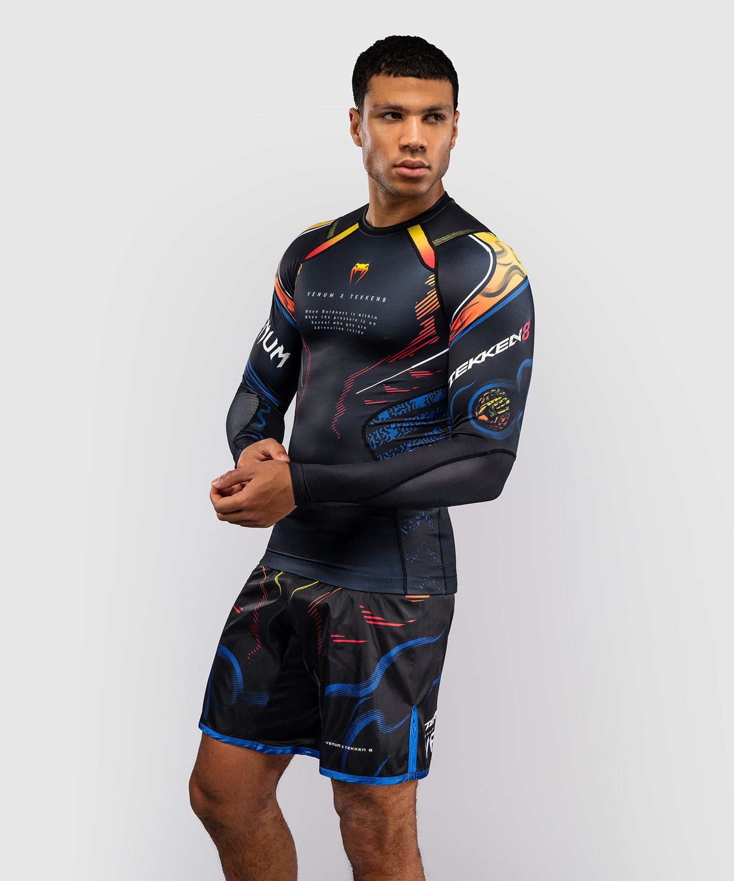Rashguard à Manches Longues Yoshimitsu Venum x TEKKEN 8 - Noir/Orange
