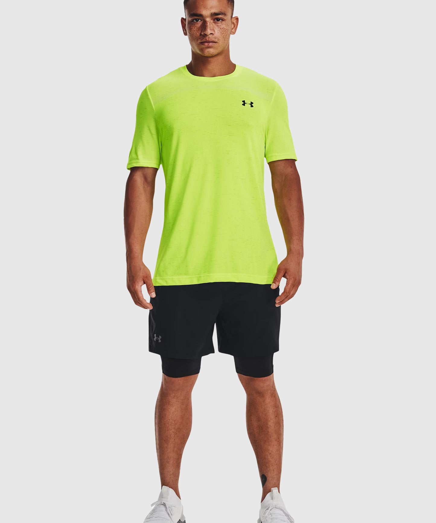 Short 2 En 1 Under Armour Ua Vanish Woven - Noir