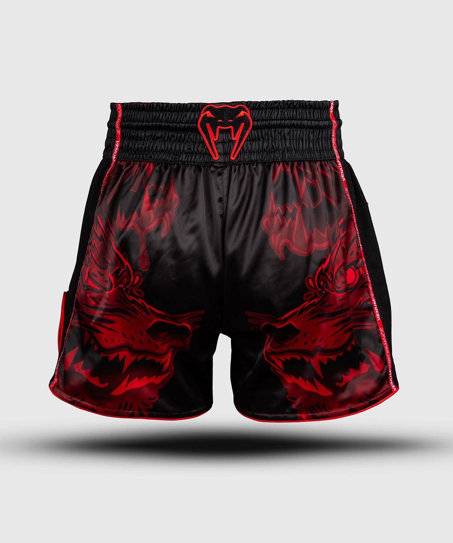 Venum Wolf Atak Pantaloncini Muay Thaï – Nero/Rosso