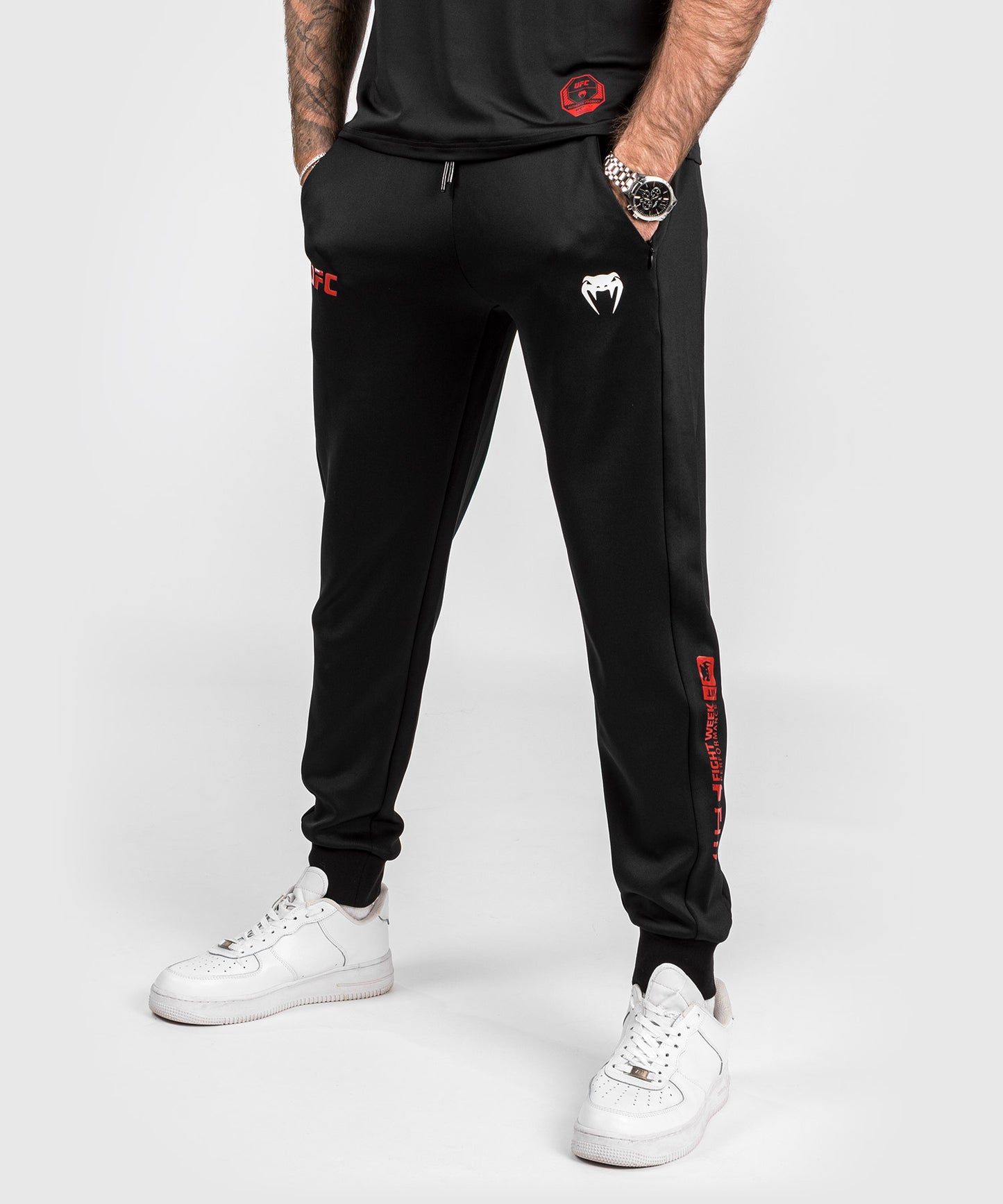 UFC Adrenaline by Venum Fight Week Herren-Performance-Jogging-Hose - Schwarz