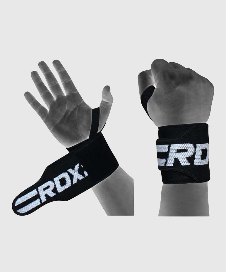 RDX W2 Krafttrainingsriemen – Schwarz/Weiß