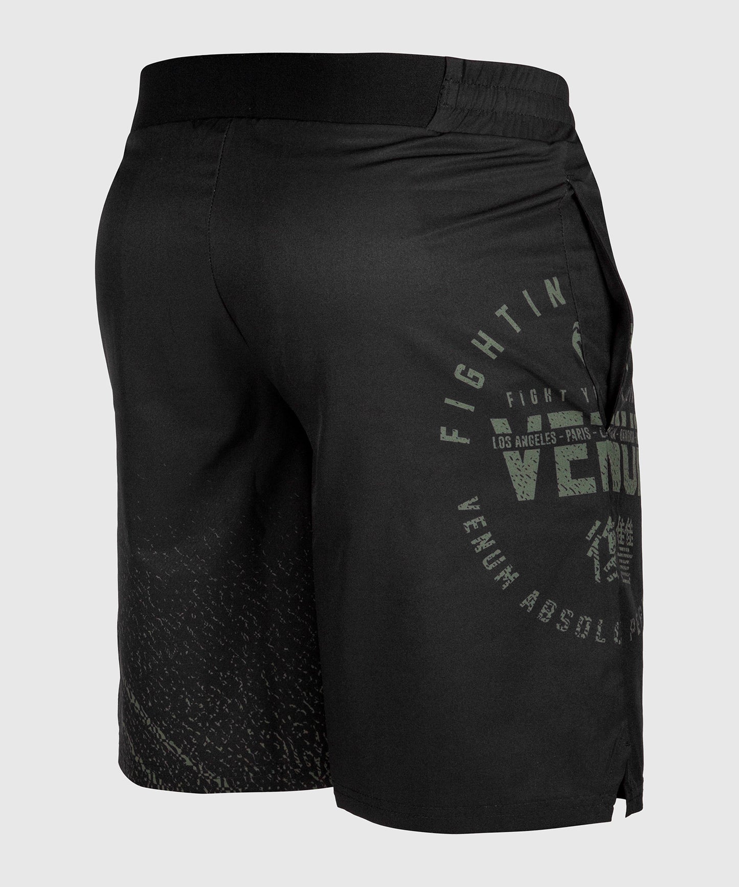 Short de sport Venum Signature - Noir/Kaki - Exclusivité