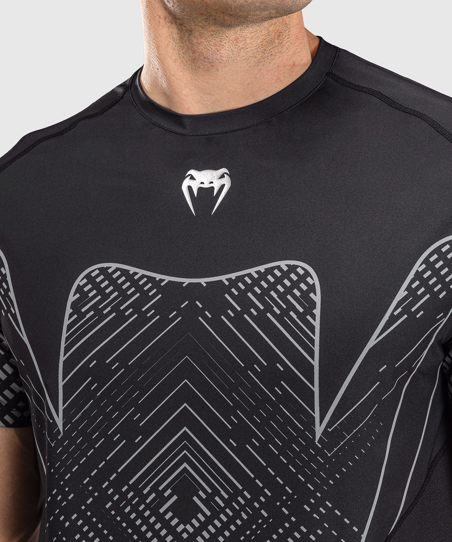 T-shirt Dry Tech Venum Midnight Fury – Noir/Gris/Argent